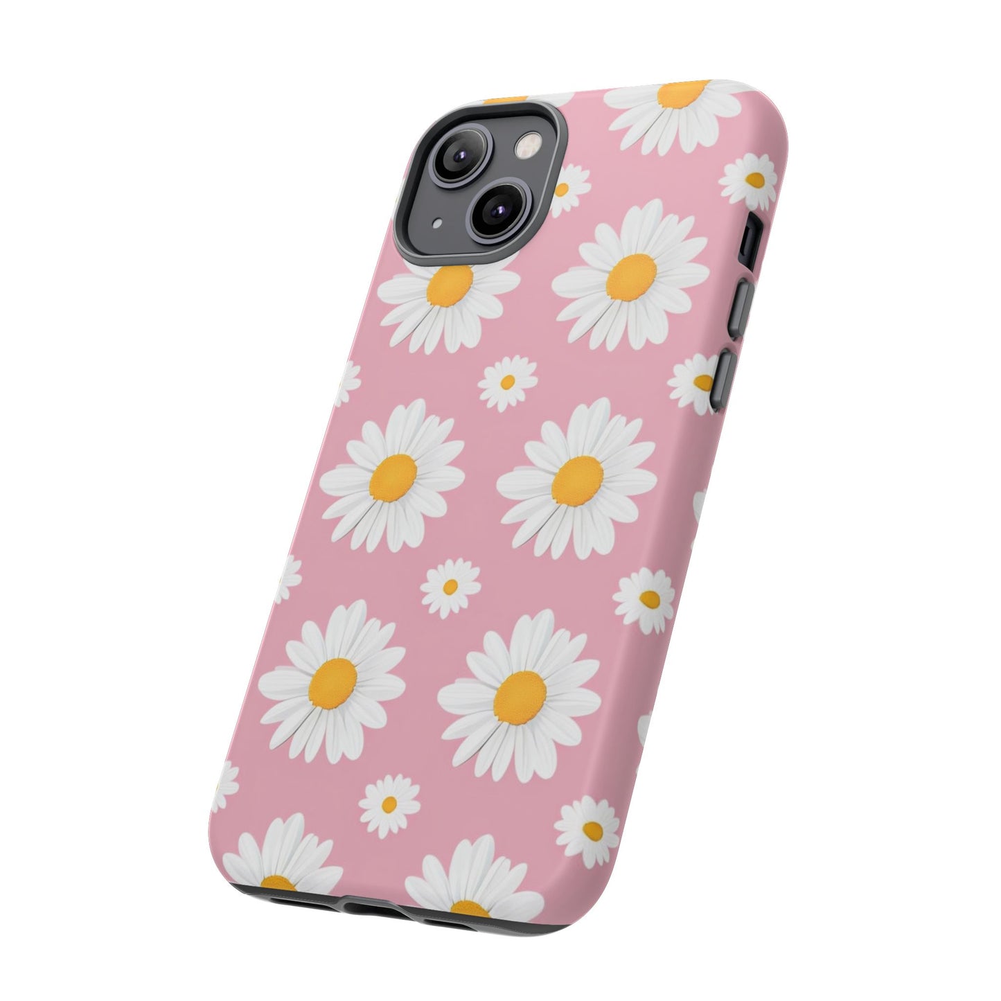 Daisy Phone Case | Floral Design, Tough Protection, Pink Flower Pattern, Gift for Her, Spring Aesthetic, iPhone Case