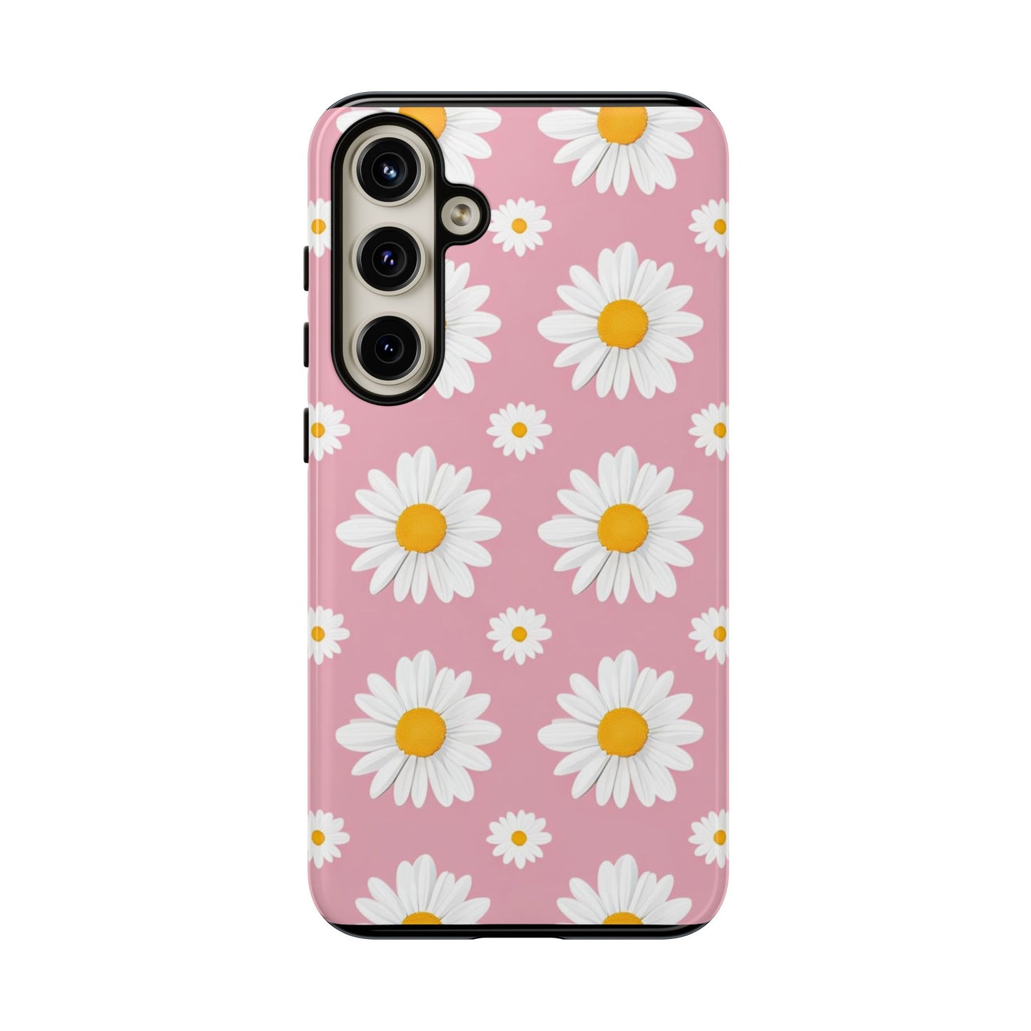 Daisy Phone Case | Floral Design, Tough Protection, Pink Flower Pattern, Gift for Her, Spring Aesthetic, iPhone Case