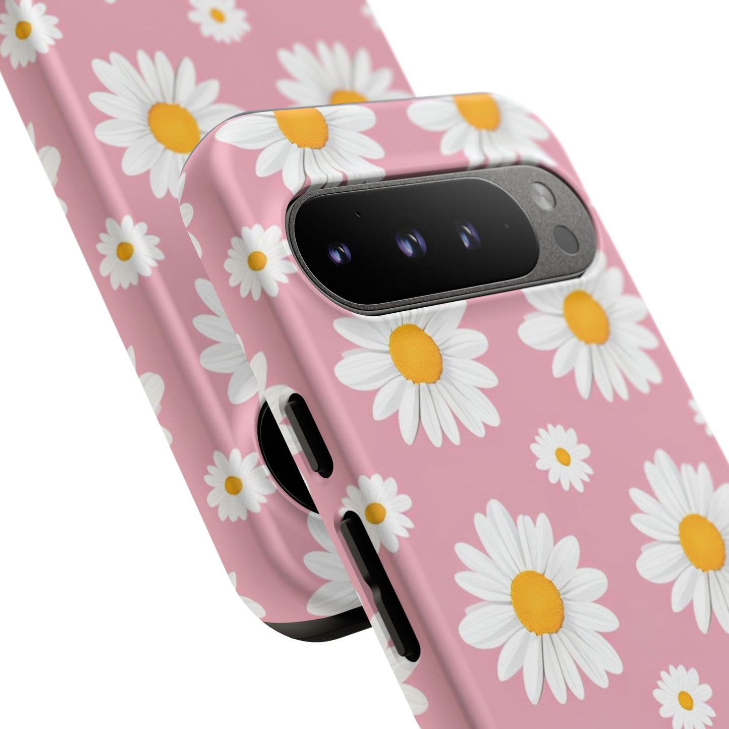 Daisy Phone Case | Floral Design, Tough Protection, Pink Flower Pattern, Gift for Her, Spring Aesthetic, iPhone Case