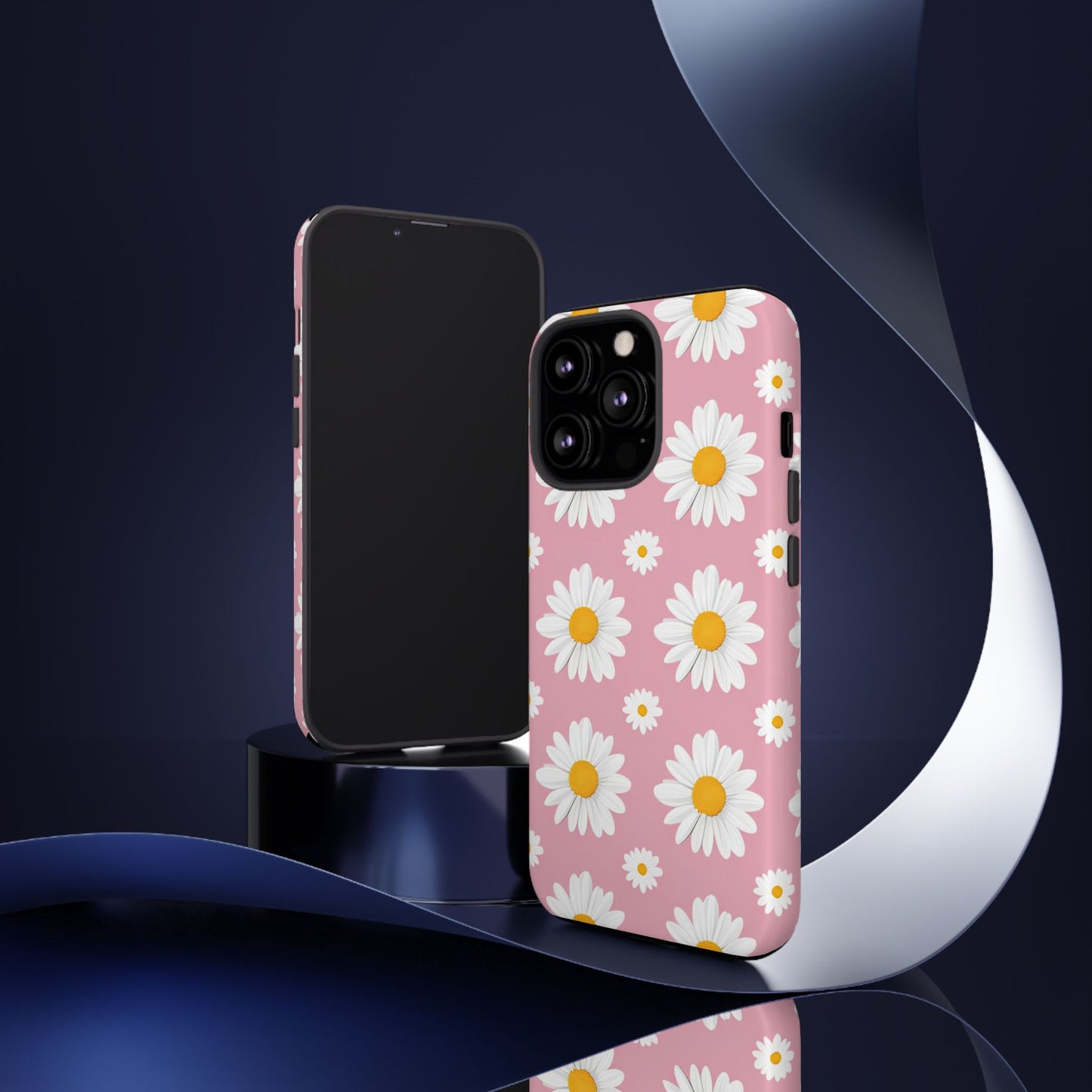 Daisy Phone Case | Floral Design, Tough Protection, Pink Flower Pattern, Gift for Her, Spring Aesthetic, iPhone Case