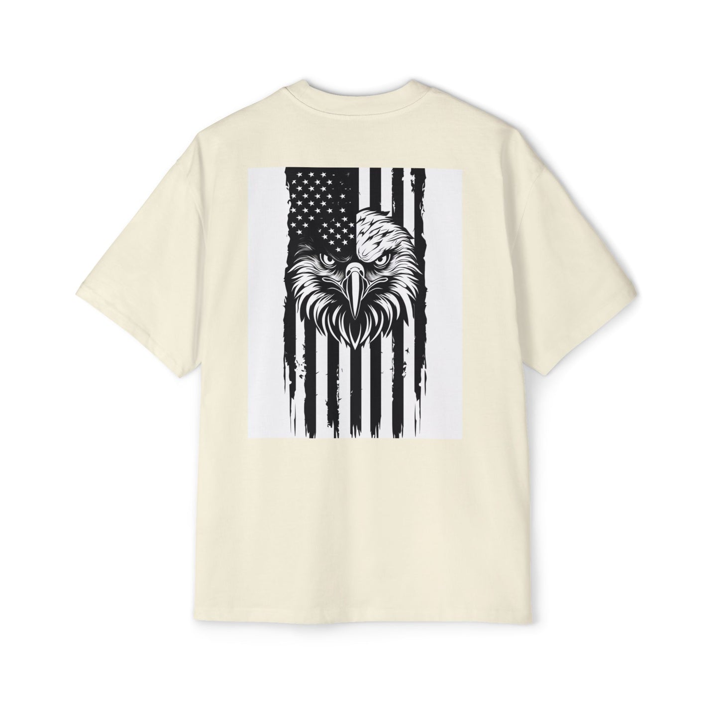 Bold American Eagle Tee for Men, Patriotic Oversized Shirt, Casual Wear, Gift for Dad, Independence Day Apparel, Freedom Outfit