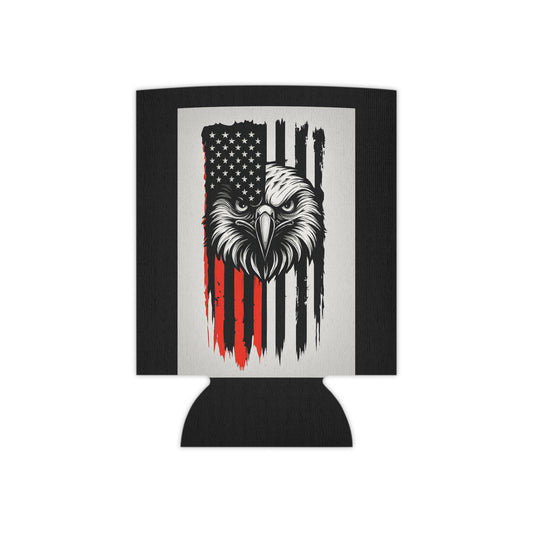 Patriotic Eagle Can Cooler, American Flag Drink Sleeve, BBQ Favors, 4th of July Gifts, Outdoor Party Essential, Sports Event Accessory