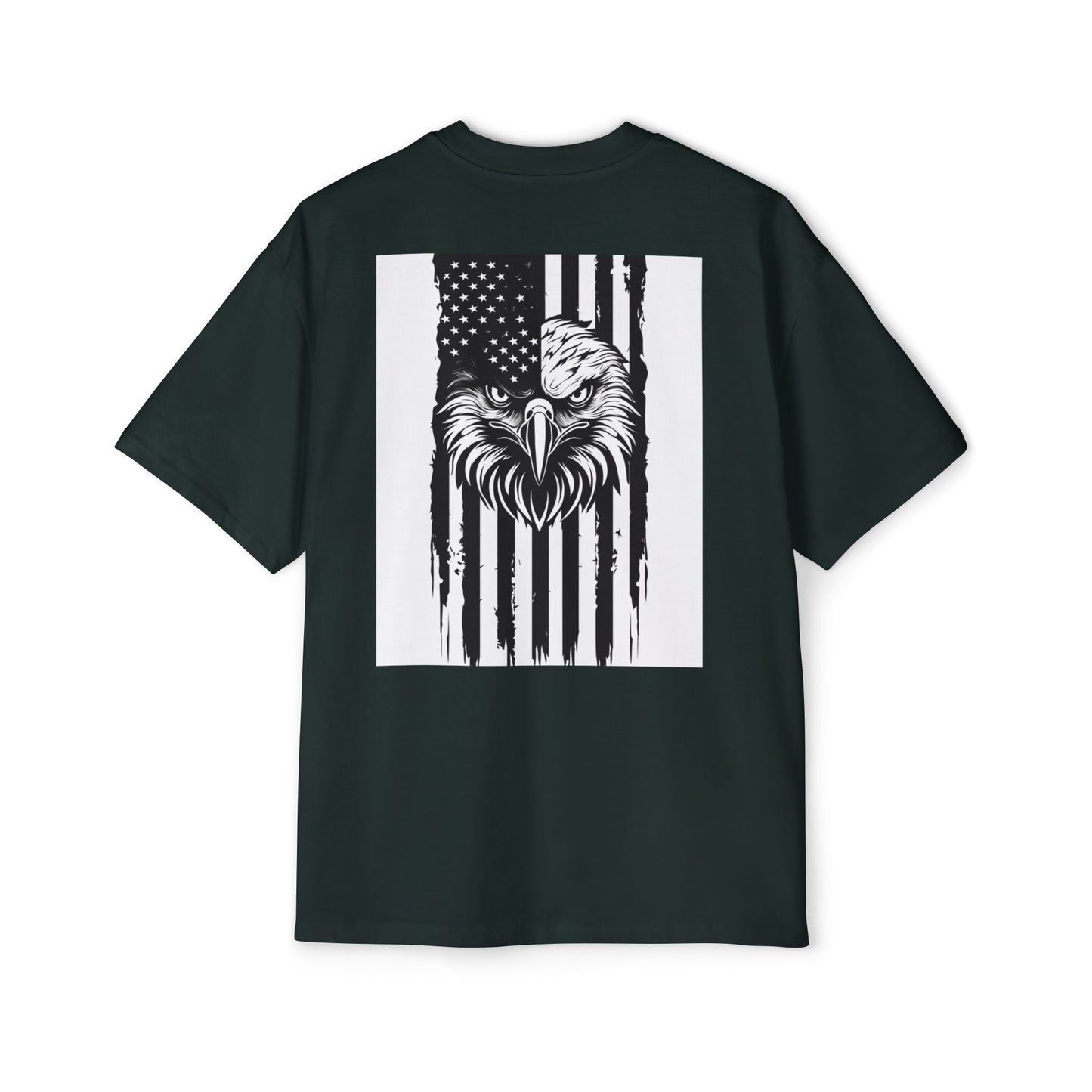 Bold American Eagle Tee for Men, Patriotic Oversized Shirt, Casual Wear, Gift for Dad, Independence Day Apparel, Freedom Outfit