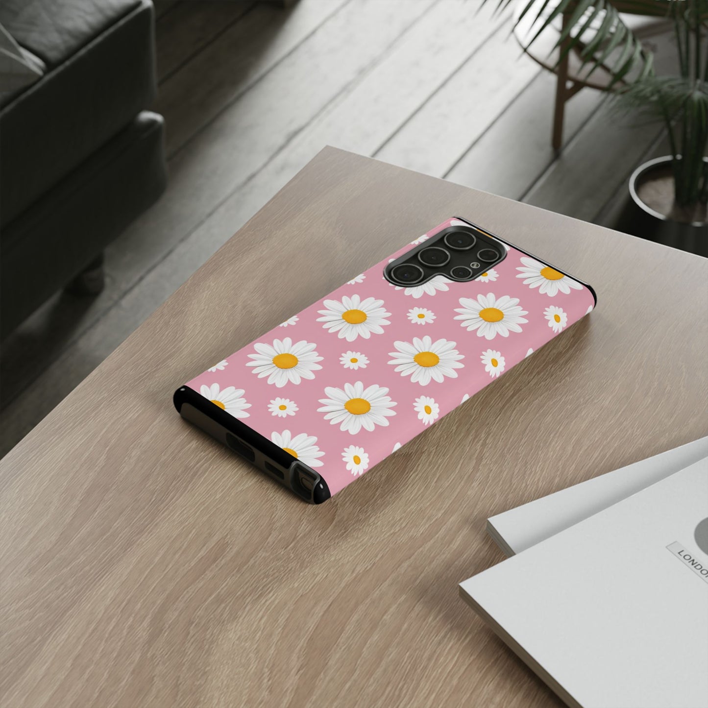 Daisy Phone Case | Floral Design, Tough Protection, Pink Flower Pattern, Gift for Her, Spring Aesthetic, iPhone Case