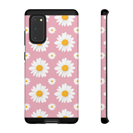 Daisy Phone Case | Floral Design, Tough Protection, Pink Flower Pattern, Gift for Her, Spring Aesthetic, iPhone Case