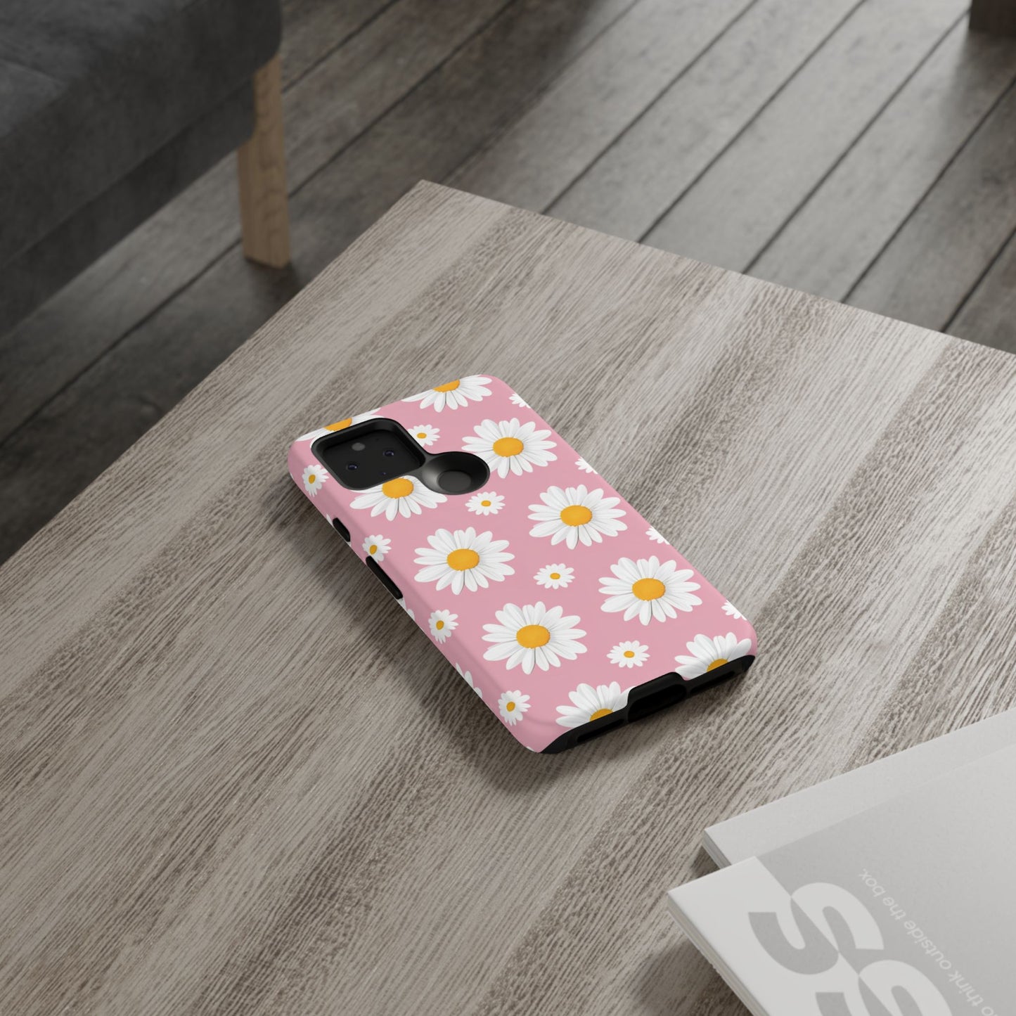 Daisy Phone Case | Floral Design, Tough Protection, Pink Flower Pattern, Gift for Her, Spring Aesthetic, iPhone Case
