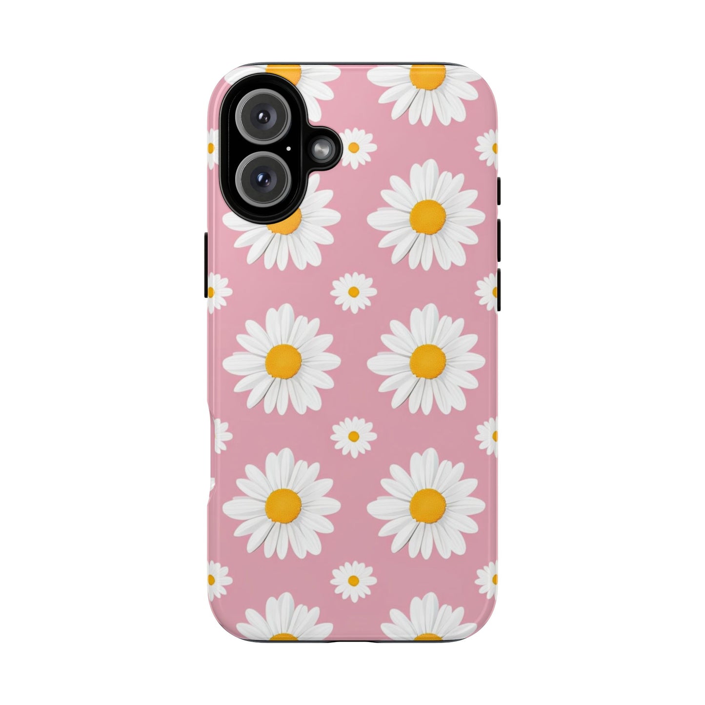 Daisy Phone Case | Floral Design, Tough Protection, Pink Flower Pattern, Gift for Her, Spring Aesthetic, iPhone Case