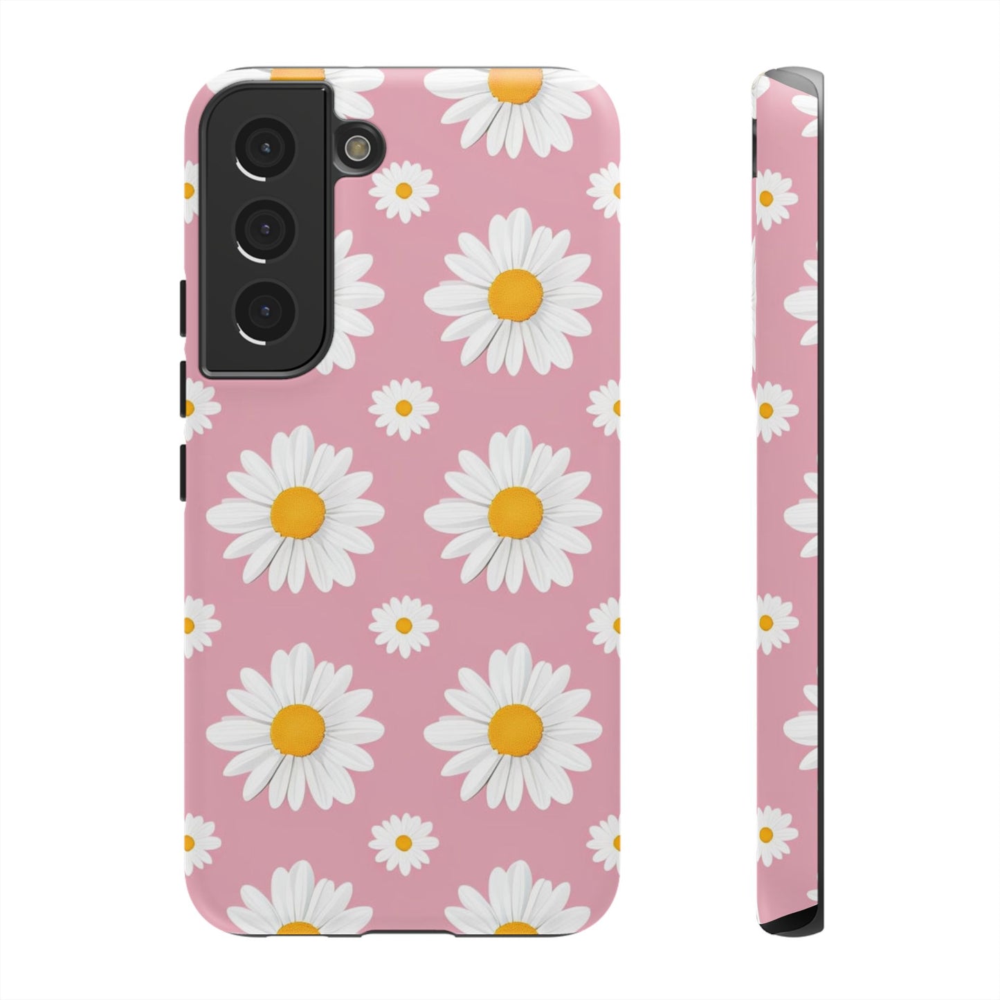 Daisy Phone Case | Floral Design, Tough Protection, Pink Flower Pattern, Gift for Her, Spring Aesthetic, iPhone Case