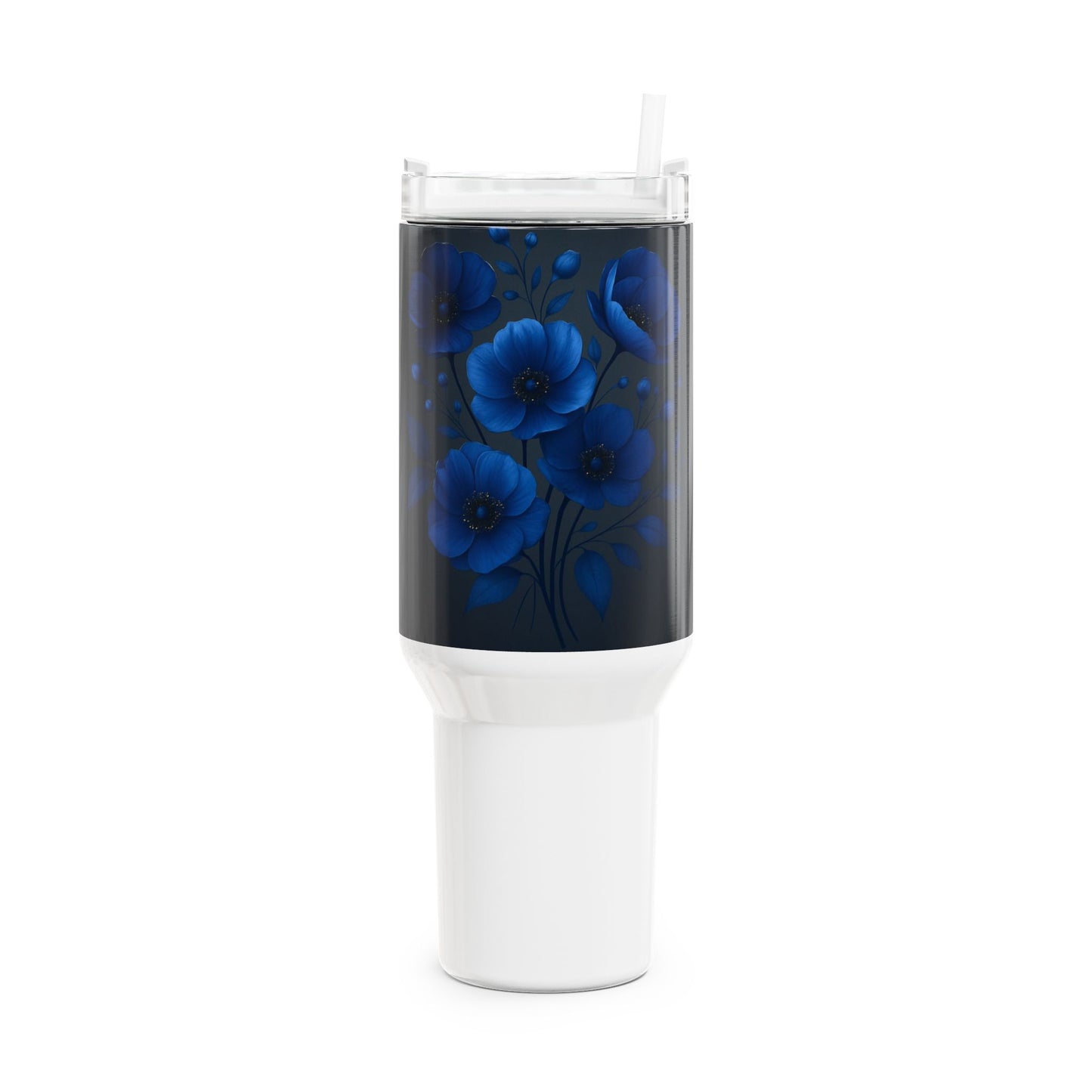 Floral Print Tumbler, 40oz - Insulated Travel Mug with Straw, Perfect for Hydration, Gifts for Her, Stylish Drinkware