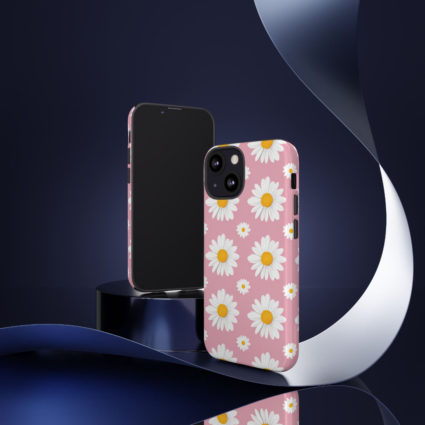Daisy Phone Case | Floral Design, Tough Protection, Pink Flower Pattern, Gift for Her, Spring Aesthetic, iPhone Case