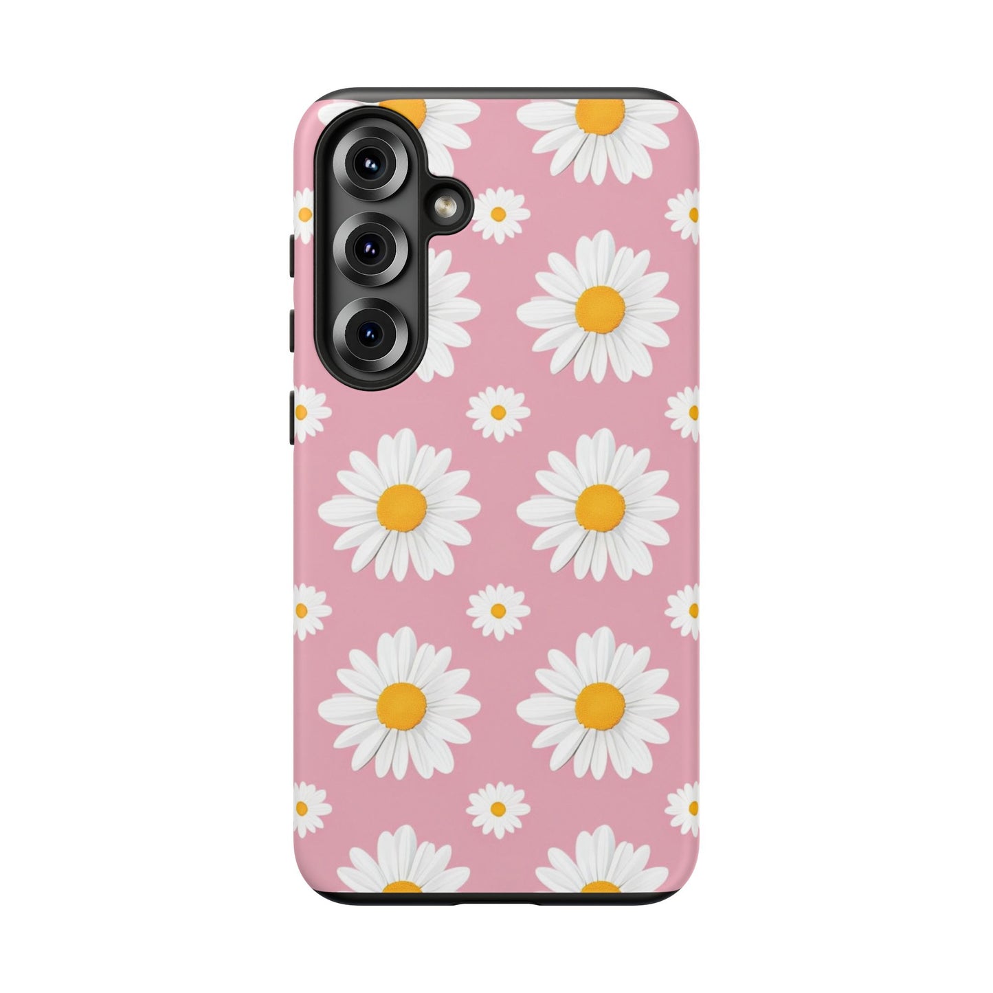 Daisy Phone Case | Floral Design, Tough Protection, Pink Flower Pattern, Gift for Her, Spring Aesthetic, iPhone Case
