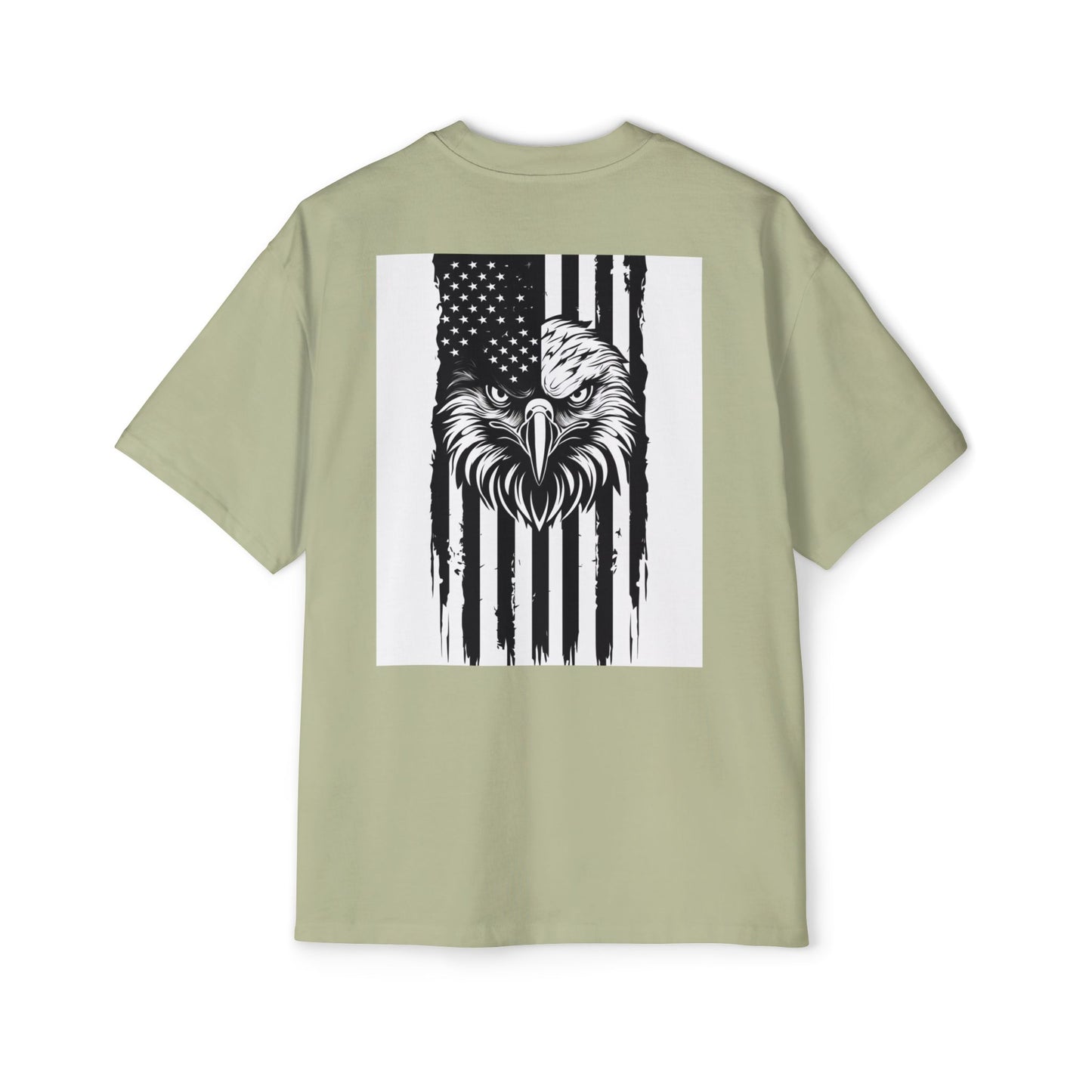 Bold American Eagle Tee for Men, Patriotic Oversized Shirt, Casual Wear, Gift for Dad, Independence Day Apparel, Freedom Outfit