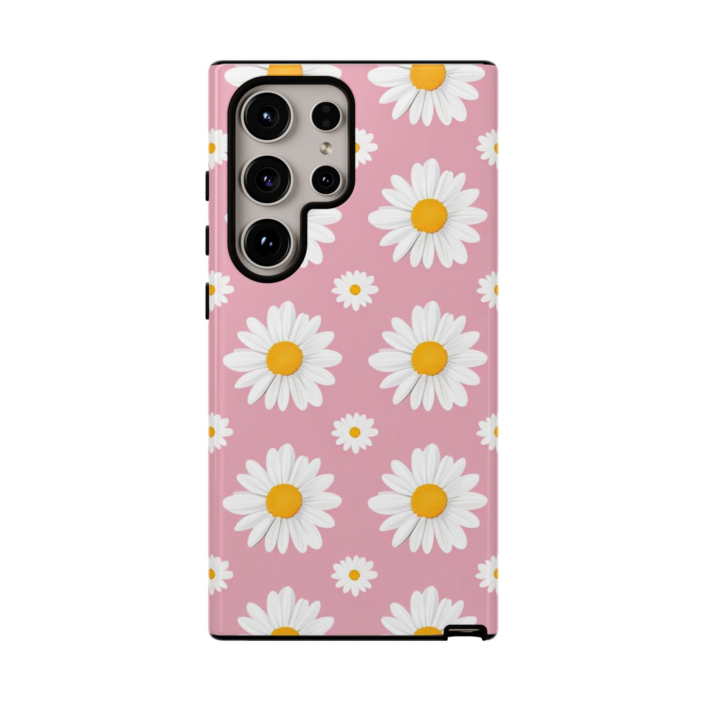 Daisy Phone Case | Floral Design, Tough Protection, Pink Flower Pattern, Gift for Her, Spring Aesthetic, iPhone Case