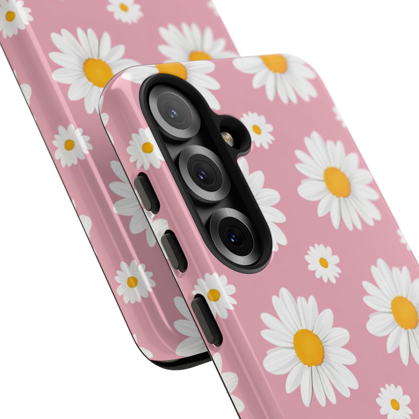 Daisy Phone Case | Floral Design, Tough Protection, Pink Flower Pattern, Gift for Her, Spring Aesthetic, iPhone Case