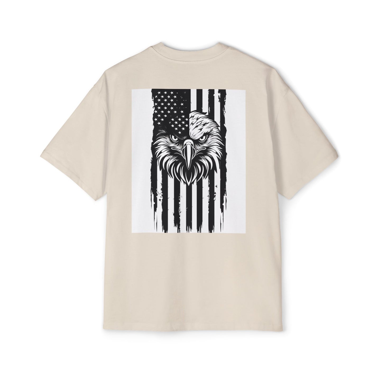 Bold American Eagle Tee for Men, Patriotic Oversized Shirt, Casual Wear, Gift for Dad, Independence Day Apparel, Freedom Outfit