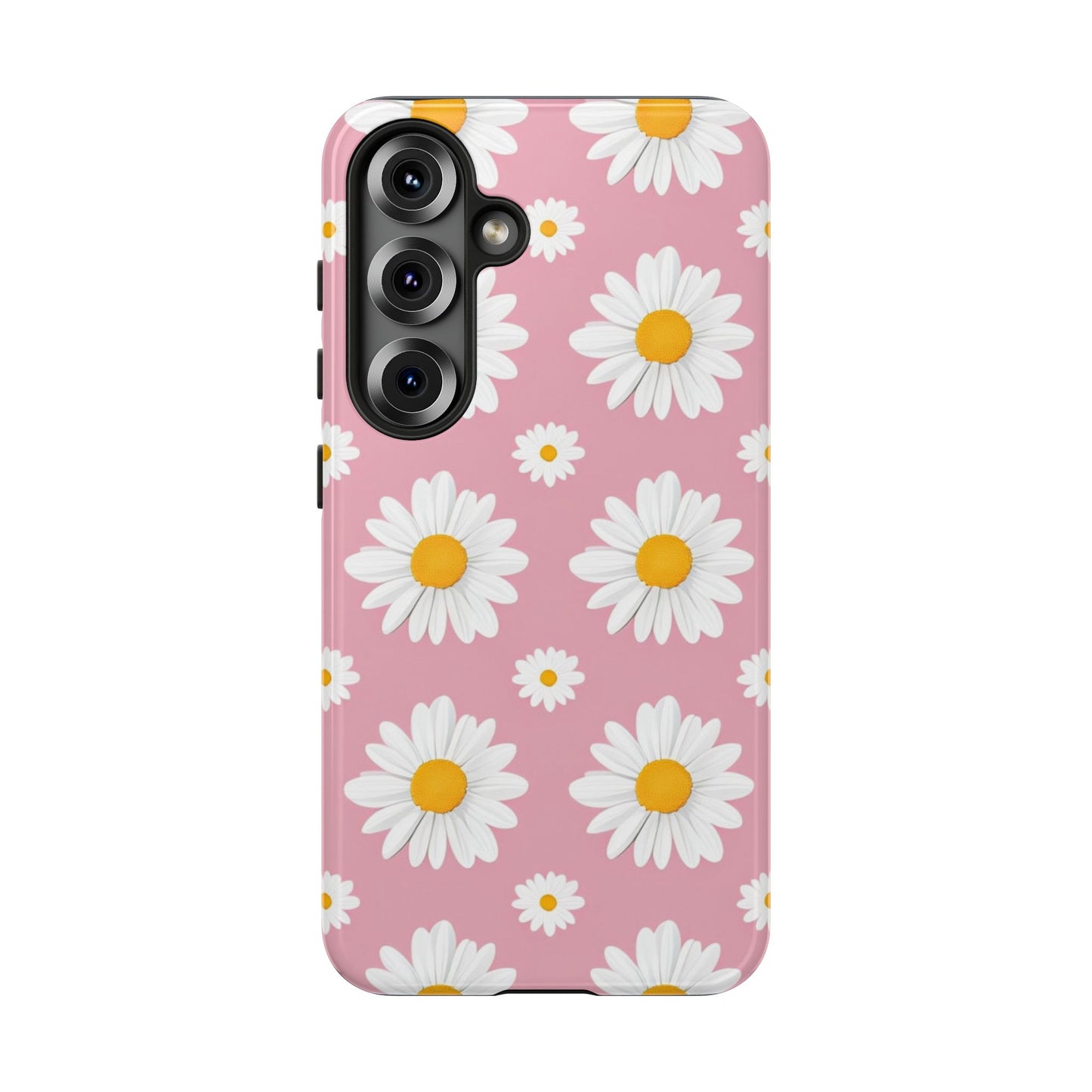 Daisy Phone Case | Floral Design, Tough Protection, Pink Flower Pattern, Gift for Her, Spring Aesthetic, iPhone Case