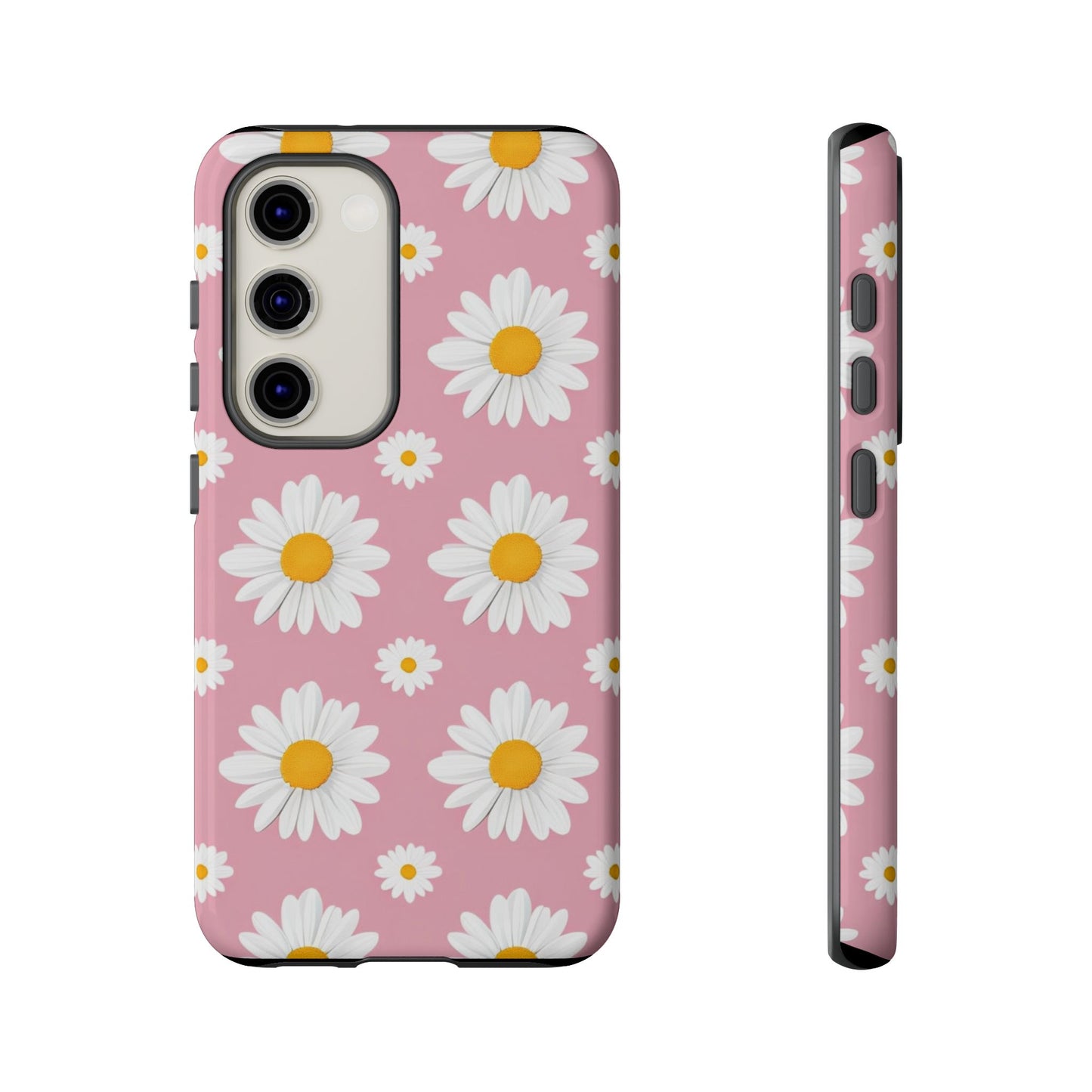 Daisy Phone Case | Floral Design, Tough Protection, Pink Flower Pattern, Gift for Her, Spring Aesthetic, iPhone Case