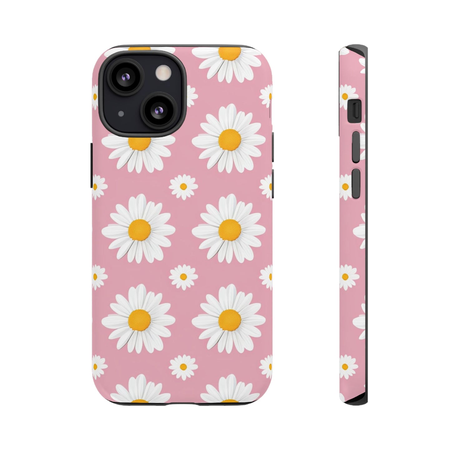 Daisy Phone Case | Floral Design, Tough Protection, Pink Flower Pattern, Gift for Her, Spring Aesthetic, iPhone Case