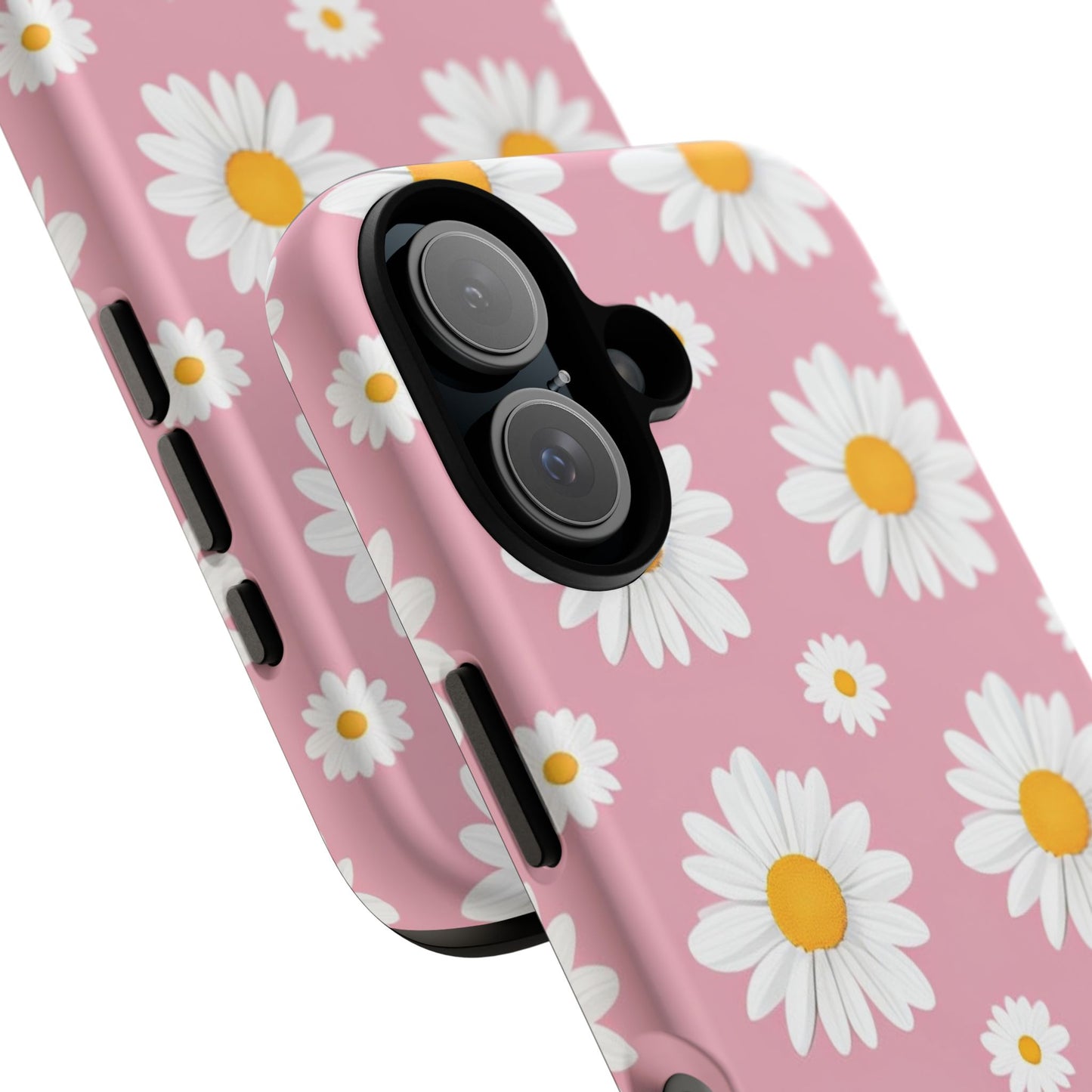 Daisy Phone Case | Floral Design, Tough Protection, Pink Flower Pattern, Gift for Her, Spring Aesthetic, iPhone Case