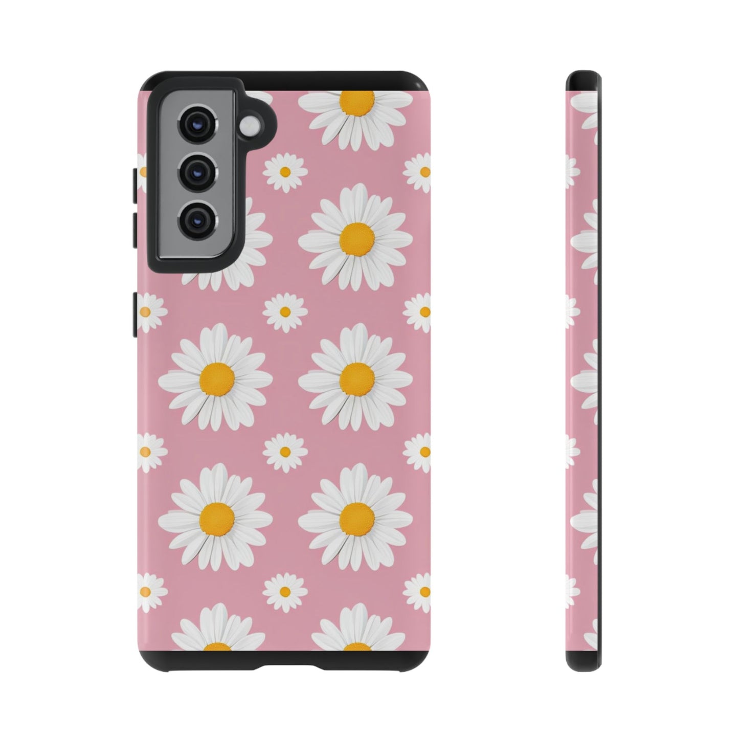 Daisy Phone Case | Floral Design, Tough Protection, Pink Flower Pattern, Gift for Her, Spring Aesthetic, iPhone Case