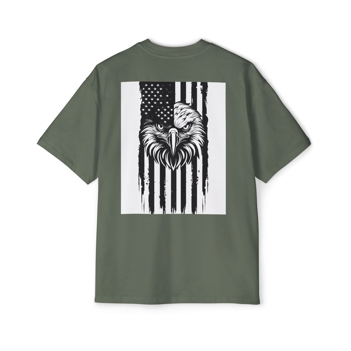 Bold American Eagle Tee for Men, Patriotic Oversized Shirt, Casual Wear, Gift for Dad, Independence Day Apparel, Freedom Outfit
