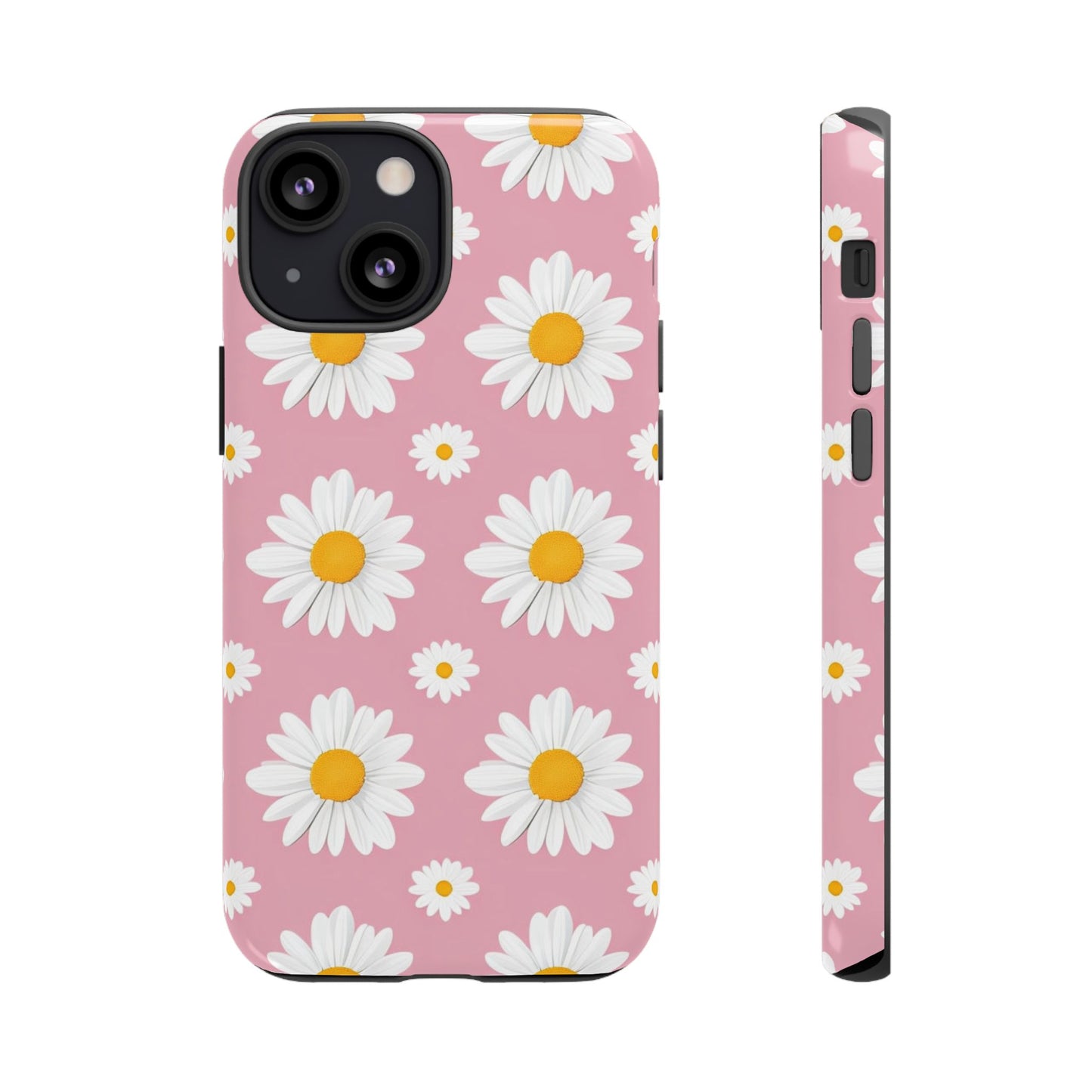 Daisy Phone Case | Floral Design, Tough Protection, Pink Flower Pattern, Gift for Her, Spring Aesthetic, iPhone Case