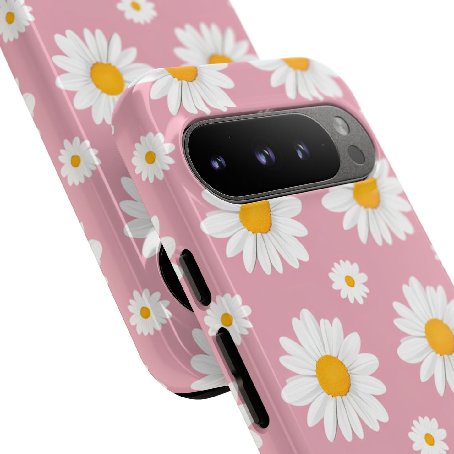 Daisy Phone Case | Floral Design, Tough Protection, Pink Flower Pattern, Gift for Her, Spring Aesthetic, iPhone Case