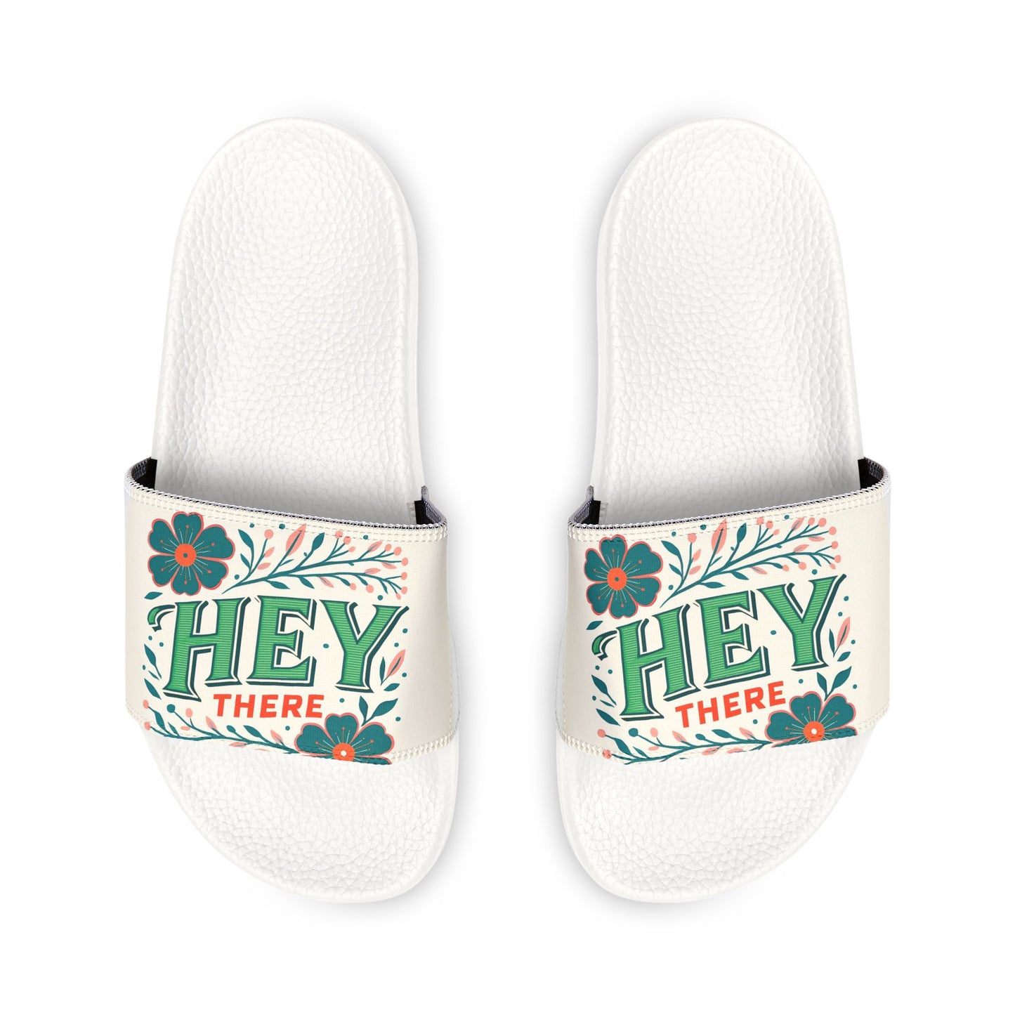 Fun Floral Women's Removable-Strap Sandals | Casual Summer Footwear, Spring Break Sandals, Vacation Slippers, Beachwear, Unique Gift