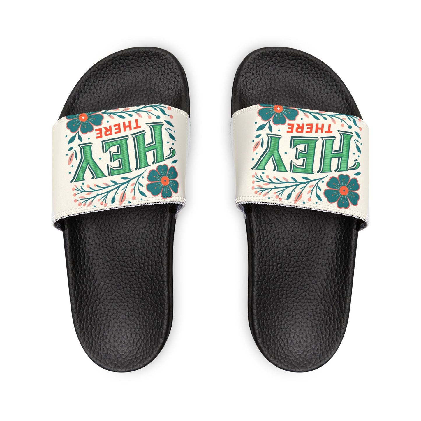 Fun Floral Women's Removable-Strap Sandals | Casual Summer Footwear, Spring Break Sandals, Vacation Slippers, Beachwear, Unique Gift