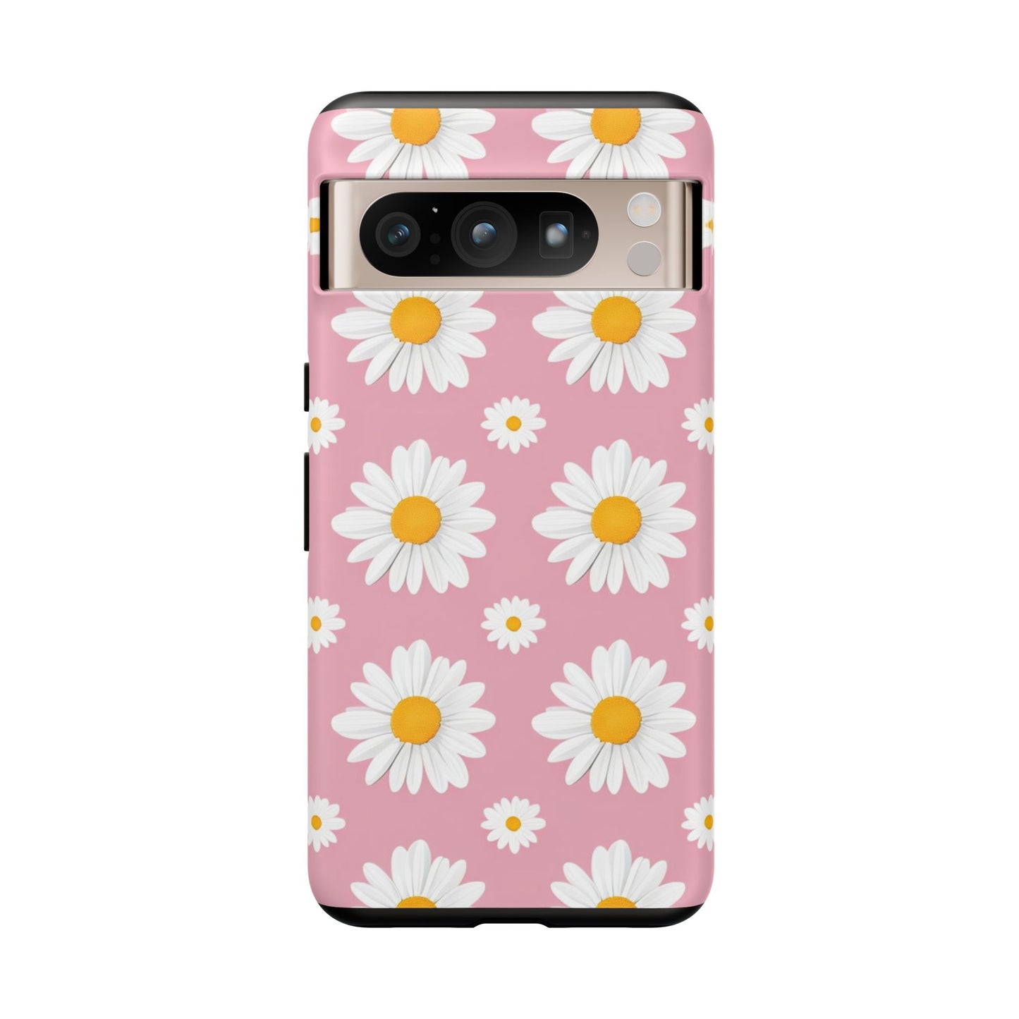 Daisy Phone Case | Floral Design, Tough Protection, Pink Flower Pattern, Gift for Her, Spring Aesthetic, iPhone Case