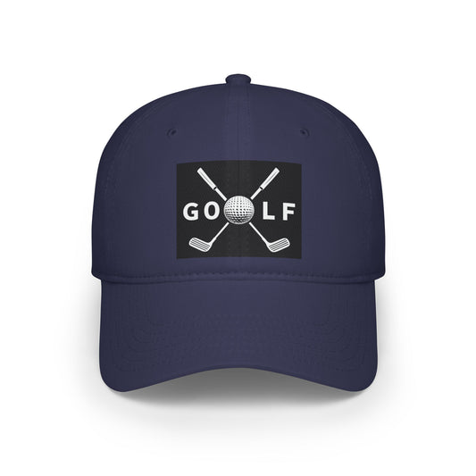Golf Enthusiast Low Profile Baseball Cap, Gift for Golf Lovers, Sporty Hat, Dad Cap, Casual Outdoor Cap