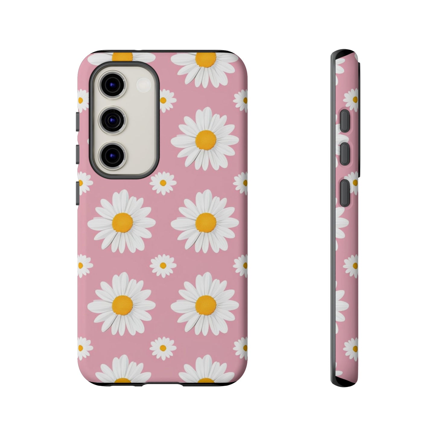 Daisy Phone Case | Floral Design, Tough Protection, Pink Flower Pattern, Gift for Her, Spring Aesthetic, iPhone Case