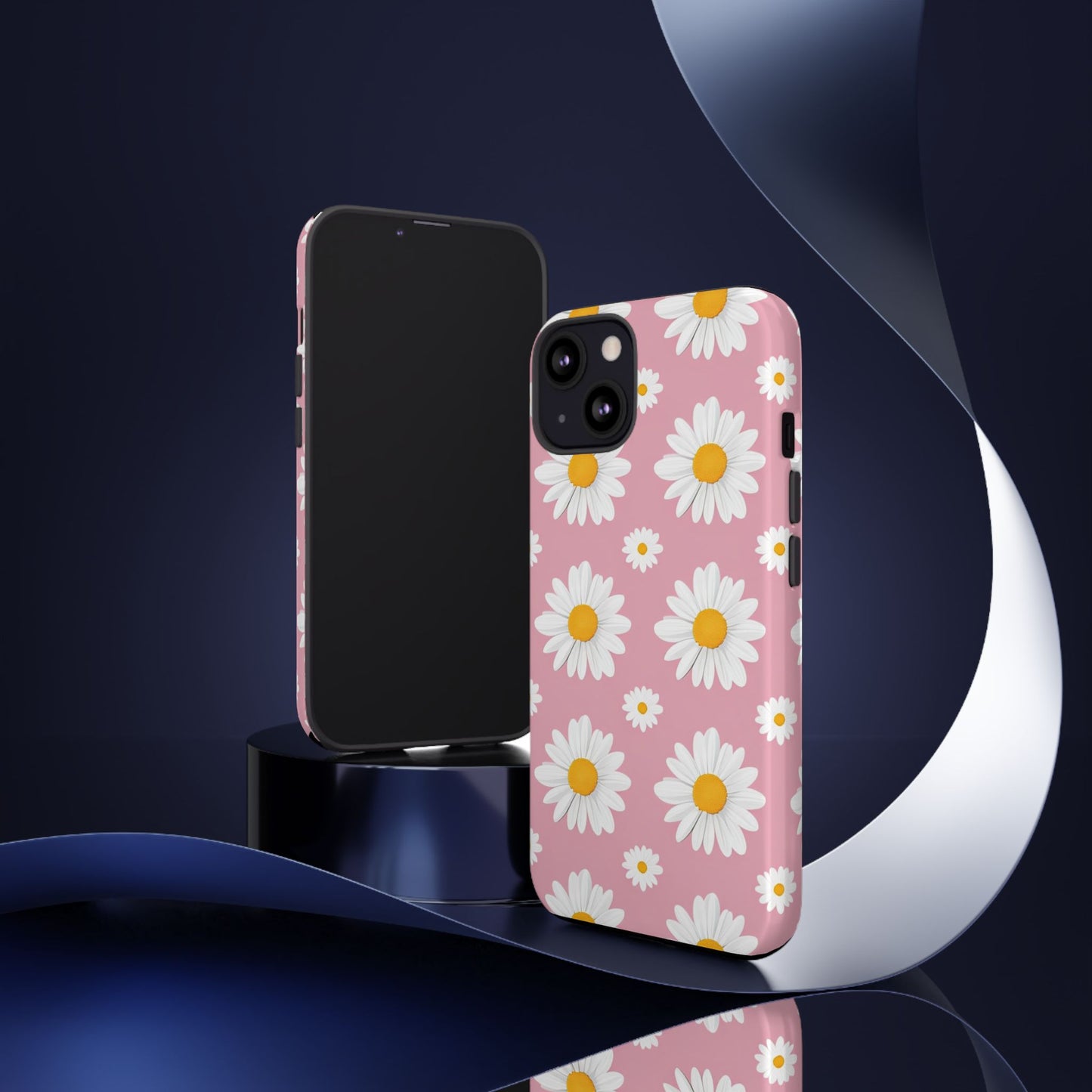 Daisy Phone Case | Floral Design, Tough Protection, Pink Flower Pattern, Gift for Her, Spring Aesthetic, iPhone Case