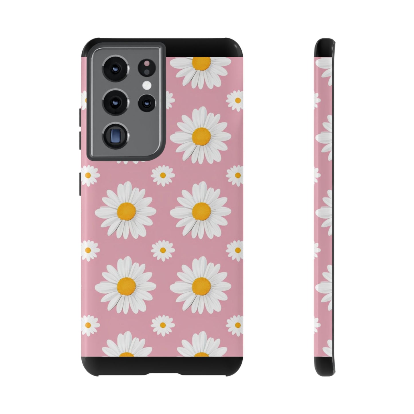 Daisy Phone Case | Floral Design, Tough Protection, Pink Flower Pattern, Gift for Her, Spring Aesthetic, iPhone Case
