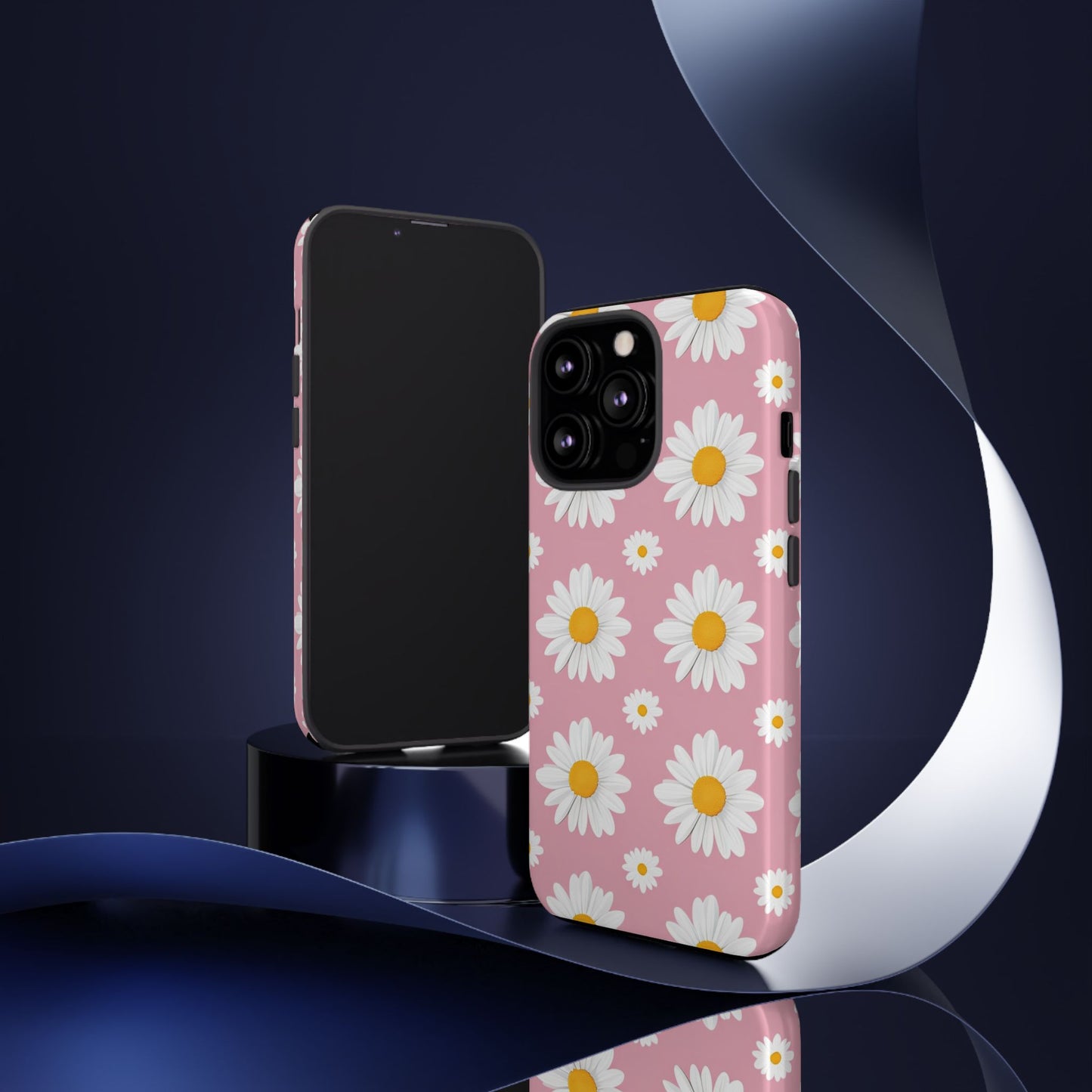 Daisy Phone Case | Floral Design, Tough Protection, Pink Flower Pattern, Gift for Her, Spring Aesthetic, iPhone Case