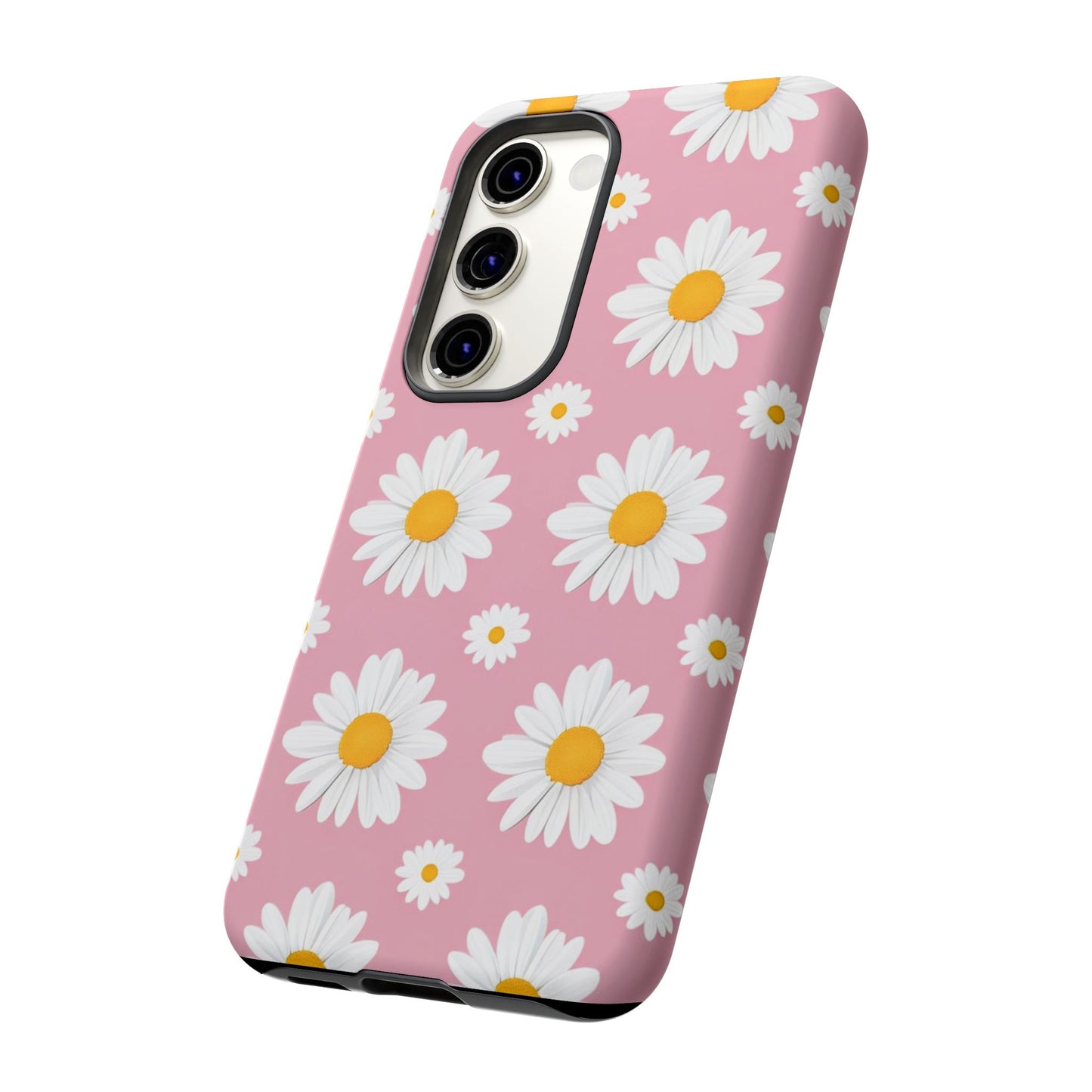 Daisy Phone Case | Floral Design, Tough Protection, Pink Flower Pattern, Gift for Her, Spring Aesthetic, iPhone Case