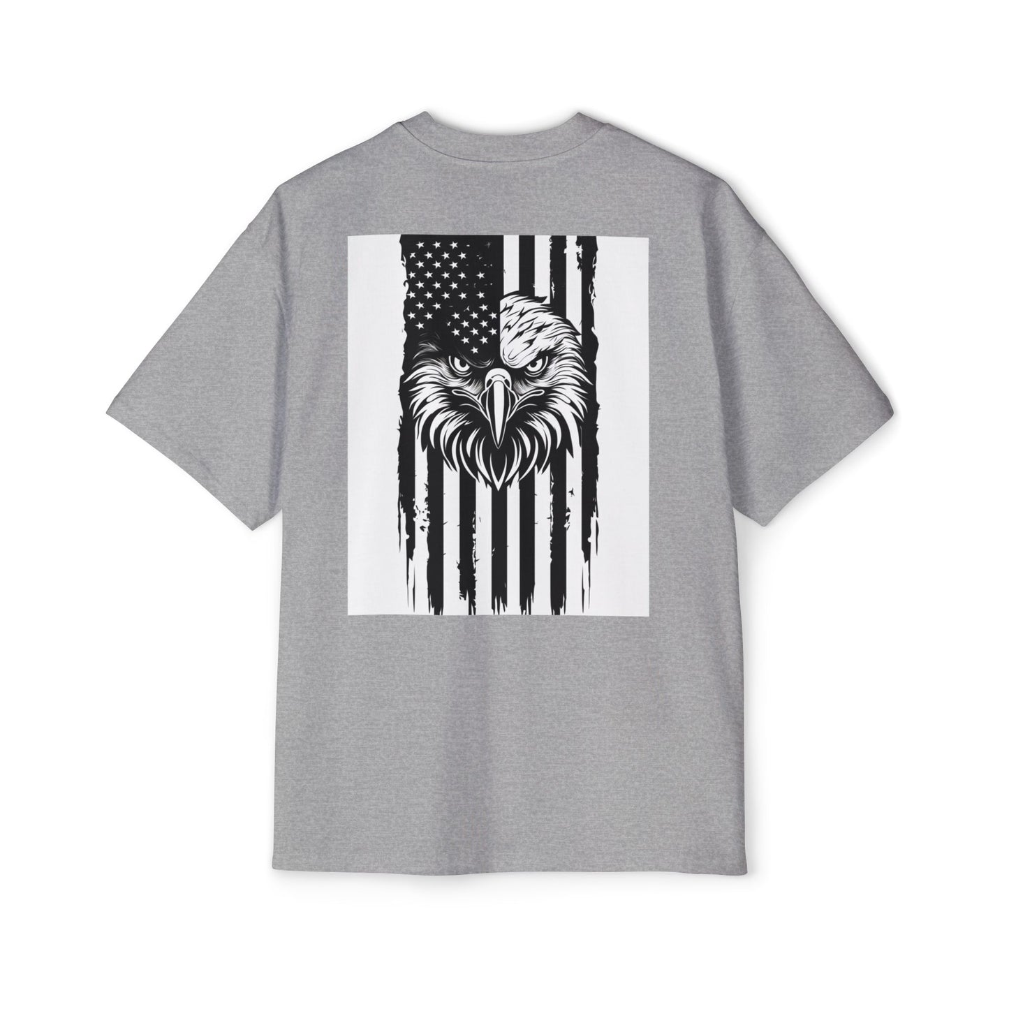 Bold American Eagle Tee for Men, Patriotic Oversized Shirt, Casual Wear, Gift for Dad, Independence Day Apparel, Freedom Outfit