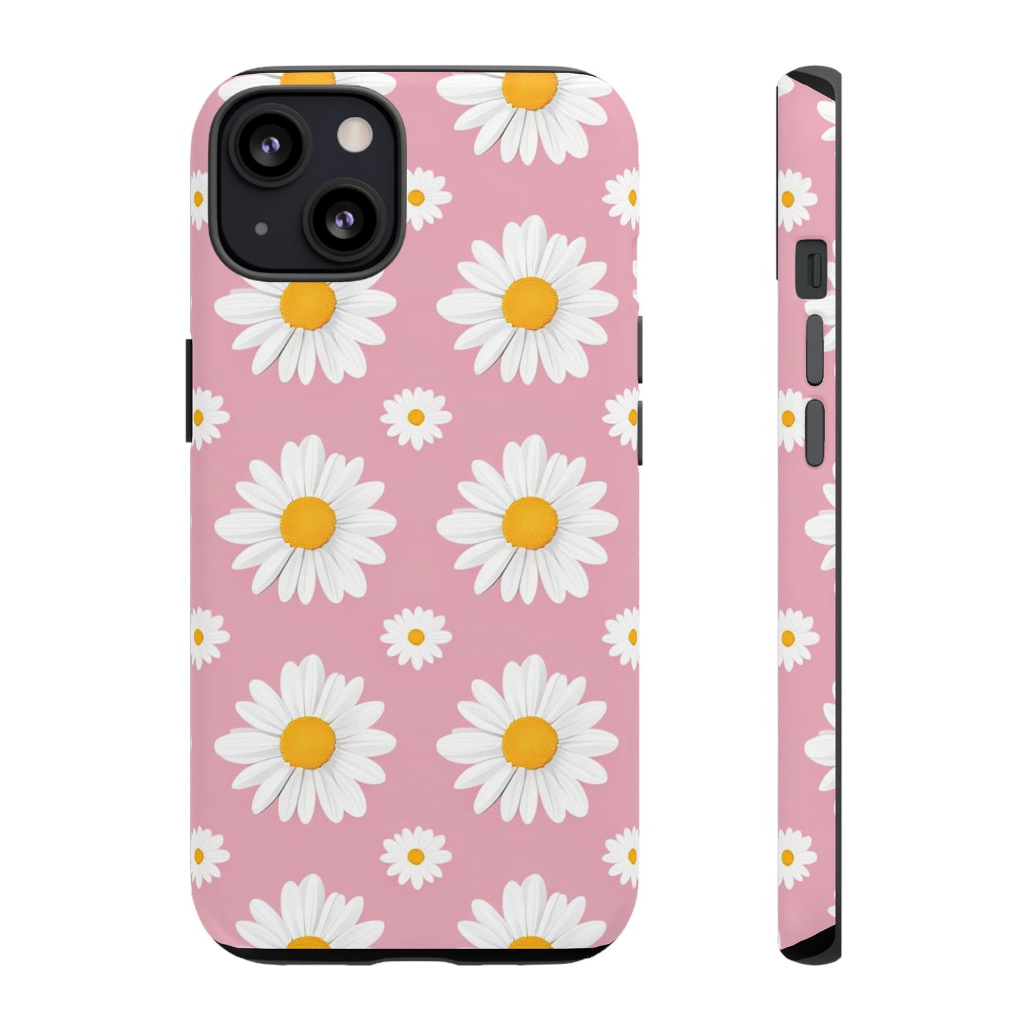 Daisy Phone Case | Floral Design, Tough Protection, Pink Flower Pattern, Gift for Her, Spring Aesthetic, iPhone Case