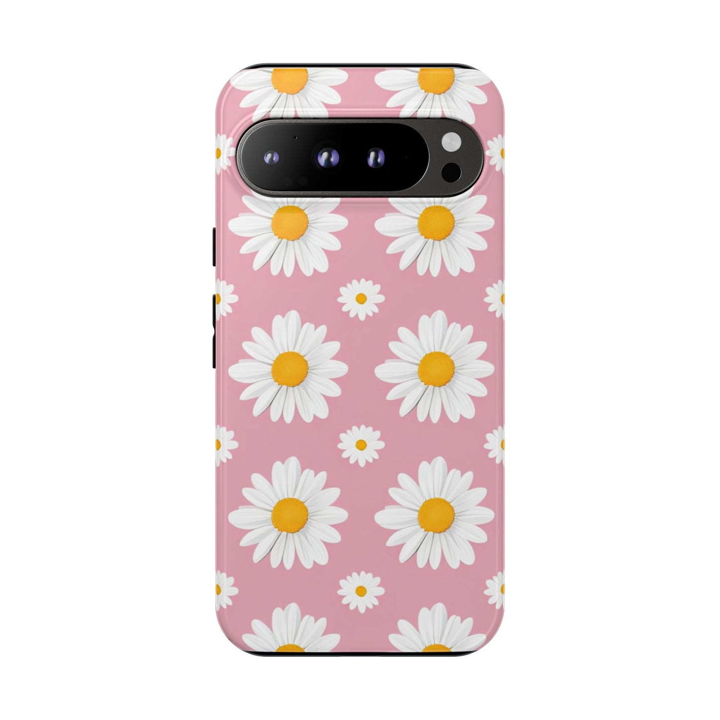 Daisy Phone Case | Floral Design, Tough Protection, Pink Flower Pattern, Gift for Her, Spring Aesthetic, iPhone Case