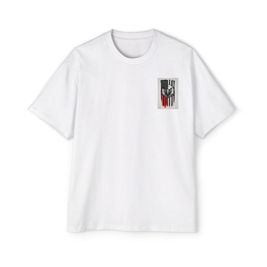 Bold American Eagle Tee for Men, Patriotic Oversized Shirt, Casual Wear, Gift for Dad, Independence Day Apparel, Freedom Outfit