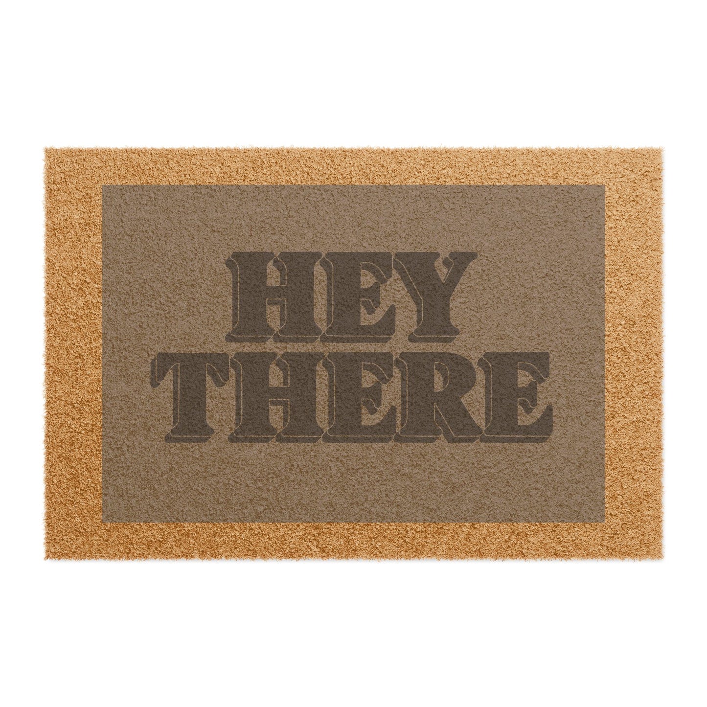 Friendly Welcome Doormat, Home Decor Mat, Outdoor Entryway Rug, Funny Greeting Door Mat, Modern Home Accessory