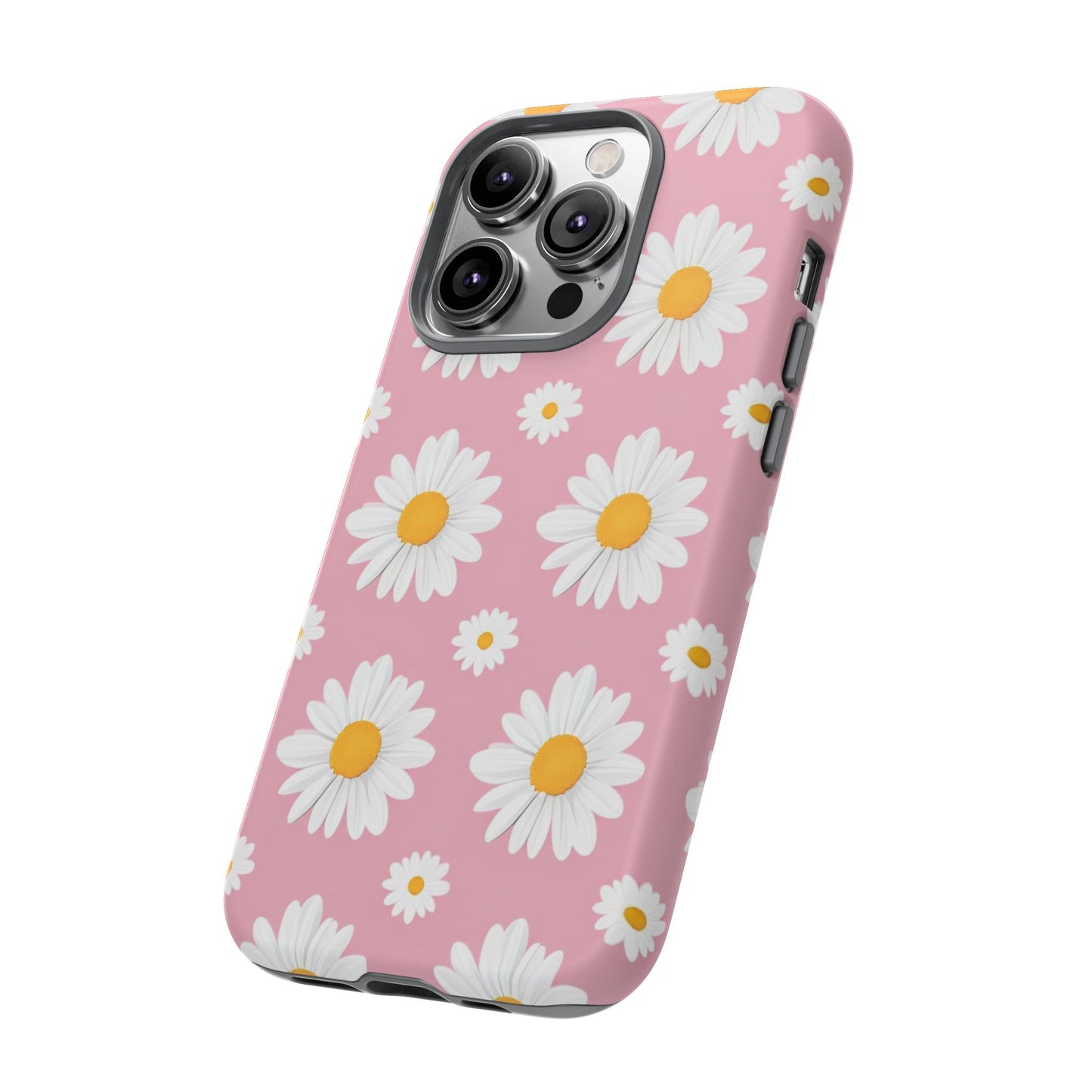 Daisy Phone Case | Floral Design, Tough Protection, Pink Flower Pattern, Gift for Her, Spring Aesthetic, iPhone Case