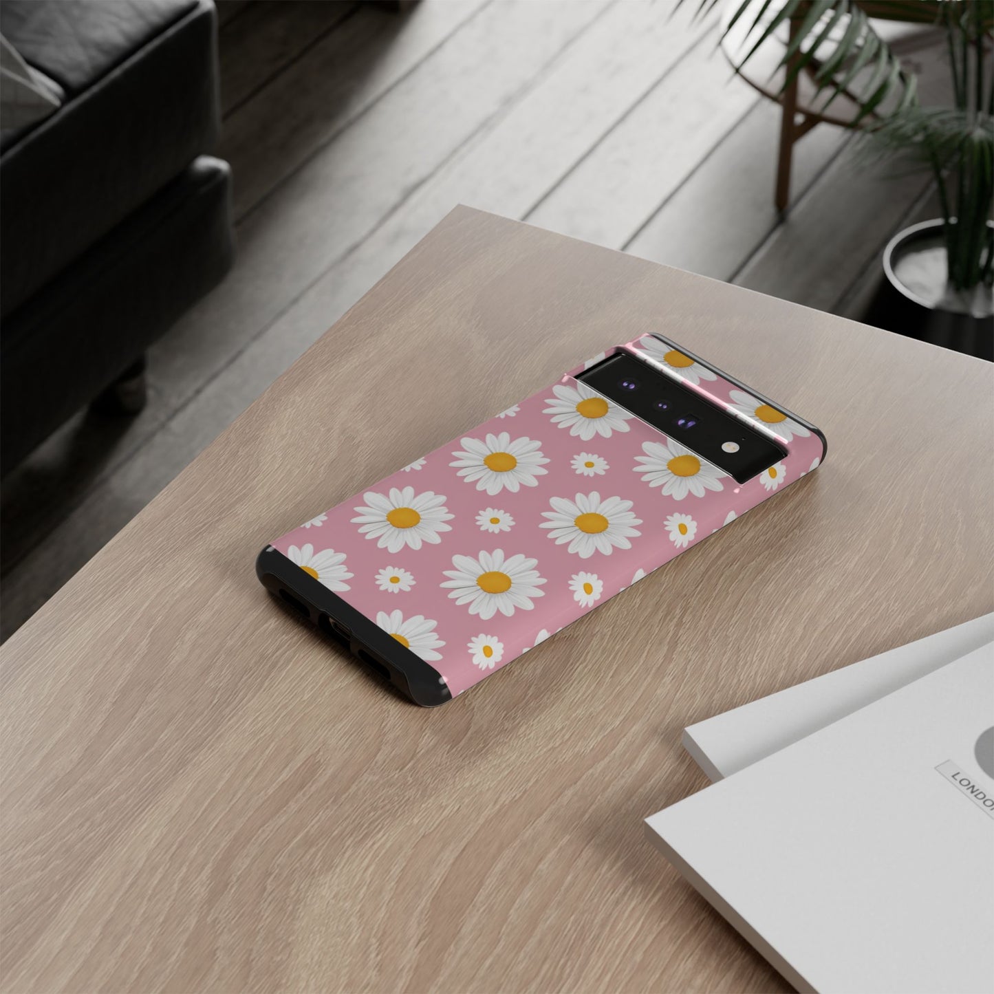 Daisy Phone Case | Floral Design, Tough Protection, Pink Flower Pattern, Gift for Her, Spring Aesthetic, iPhone Case