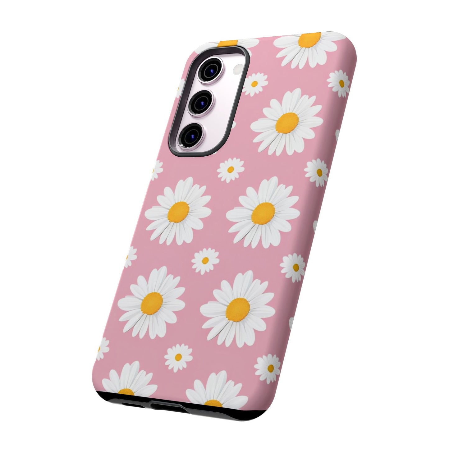 Daisy Phone Case | Floral Design, Tough Protection, Pink Flower Pattern, Gift for Her, Spring Aesthetic, iPhone Case