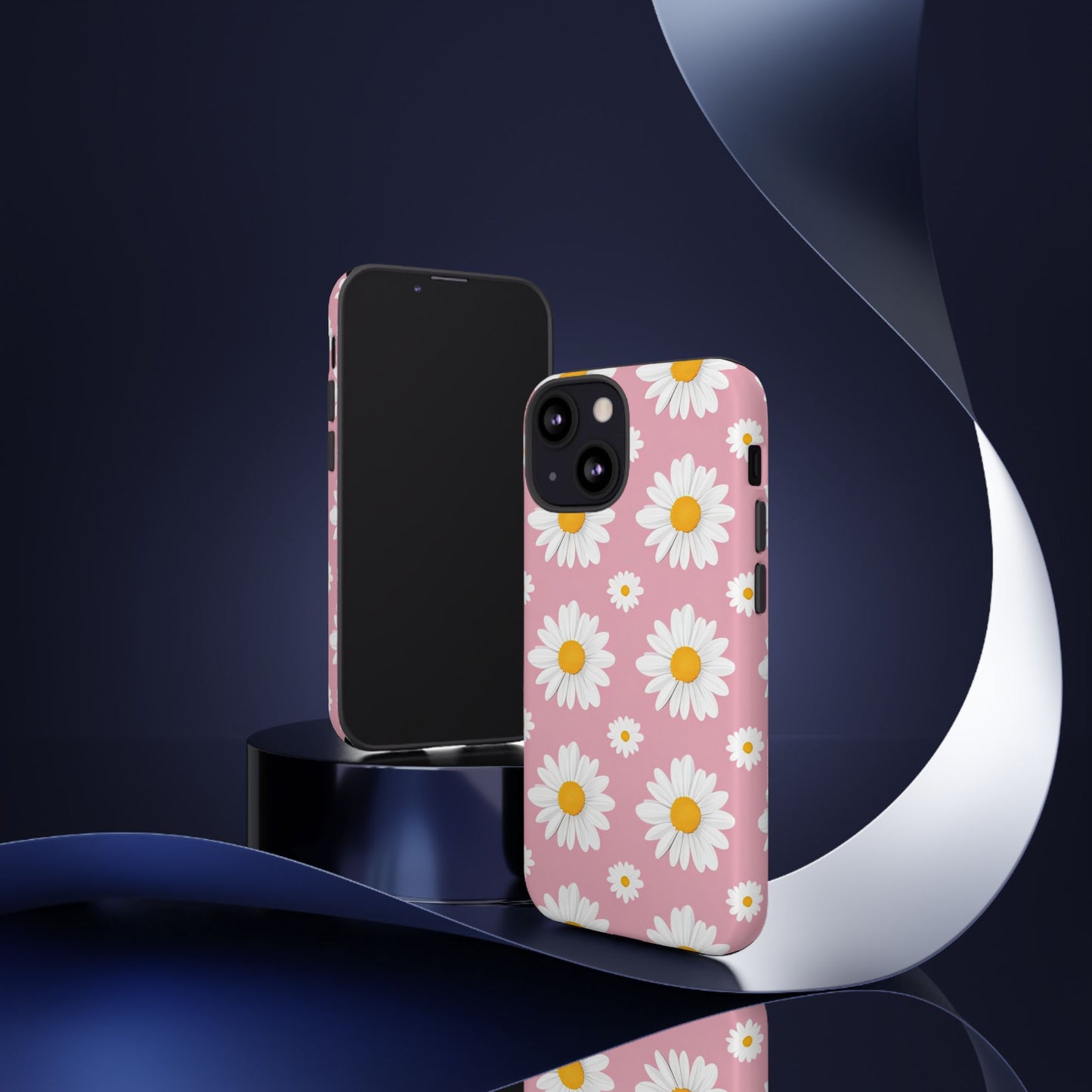 Daisy Phone Case | Floral Design, Tough Protection, Pink Flower Pattern, Gift for Her, Spring Aesthetic, iPhone Case