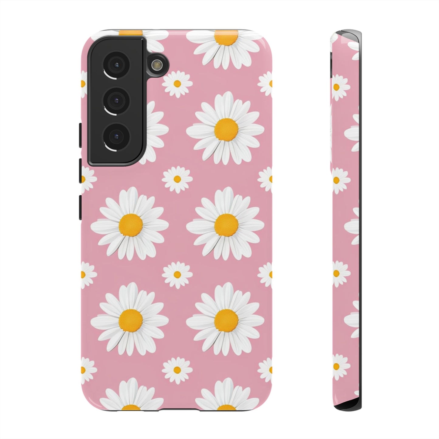 Daisy Phone Case | Floral Design, Tough Protection, Pink Flower Pattern, Gift for Her, Spring Aesthetic, iPhone Case