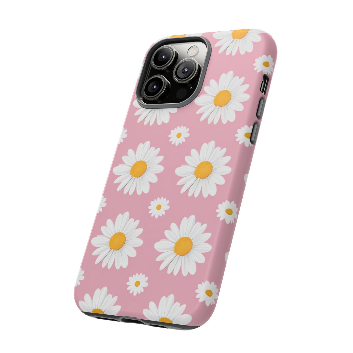 Daisy Phone Case | Floral Design, Tough Protection, Pink Flower Pattern, Gift for Her, Spring Aesthetic, iPhone Case