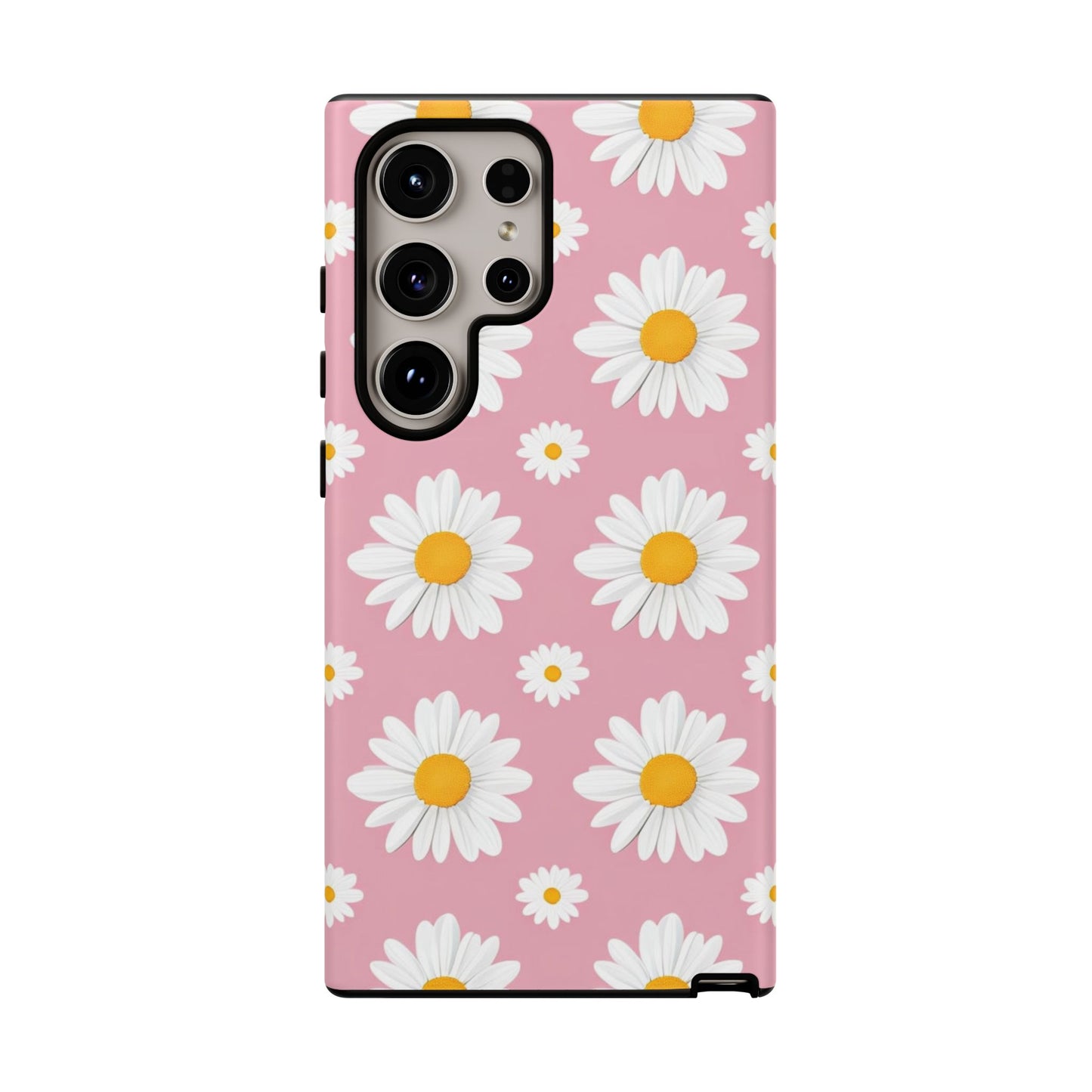 Daisy Phone Case | Floral Design, Tough Protection, Pink Flower Pattern, Gift for Her, Spring Aesthetic, iPhone Case