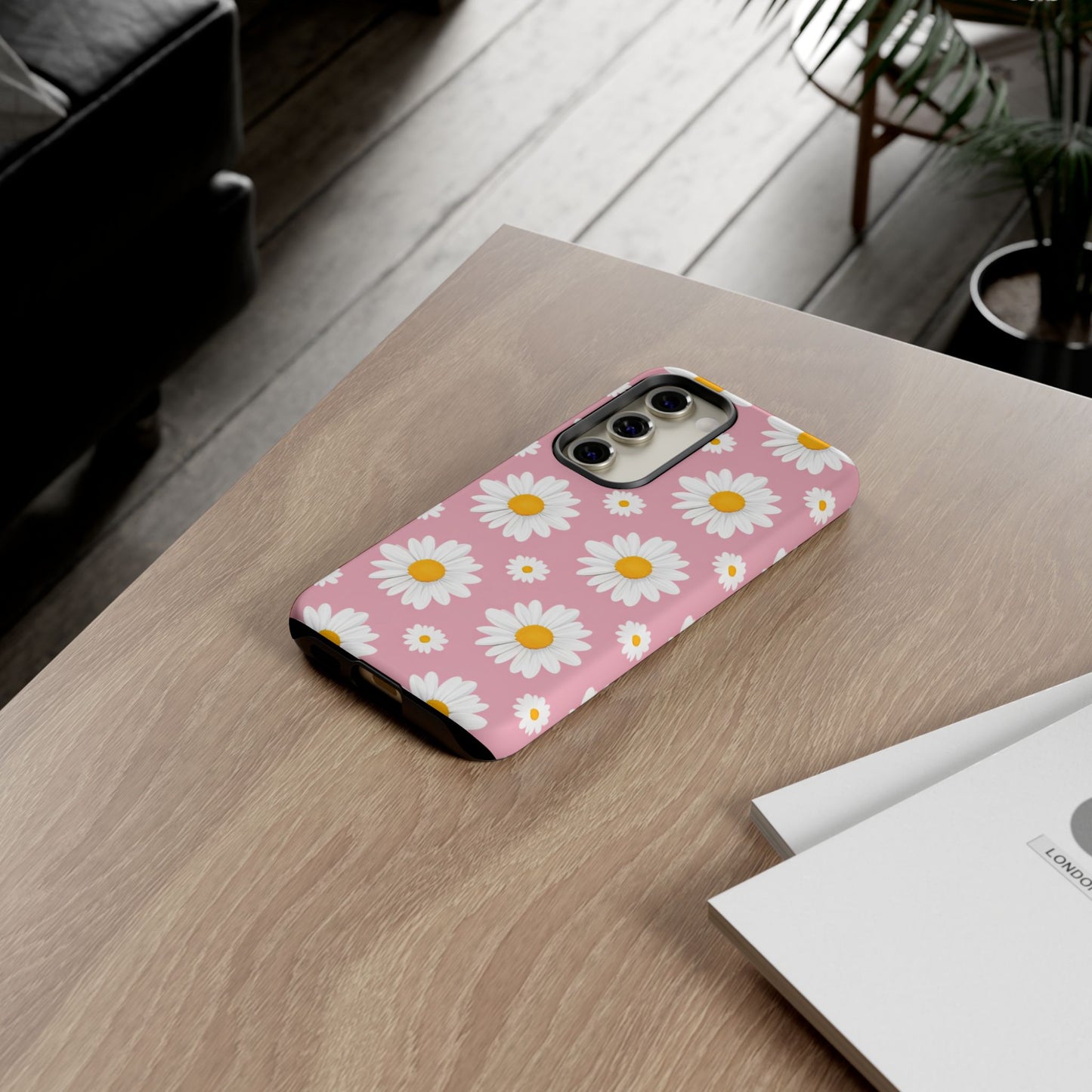 Daisy Phone Case | Floral Design, Tough Protection, Pink Flower Pattern, Gift for Her, Spring Aesthetic, iPhone Case
