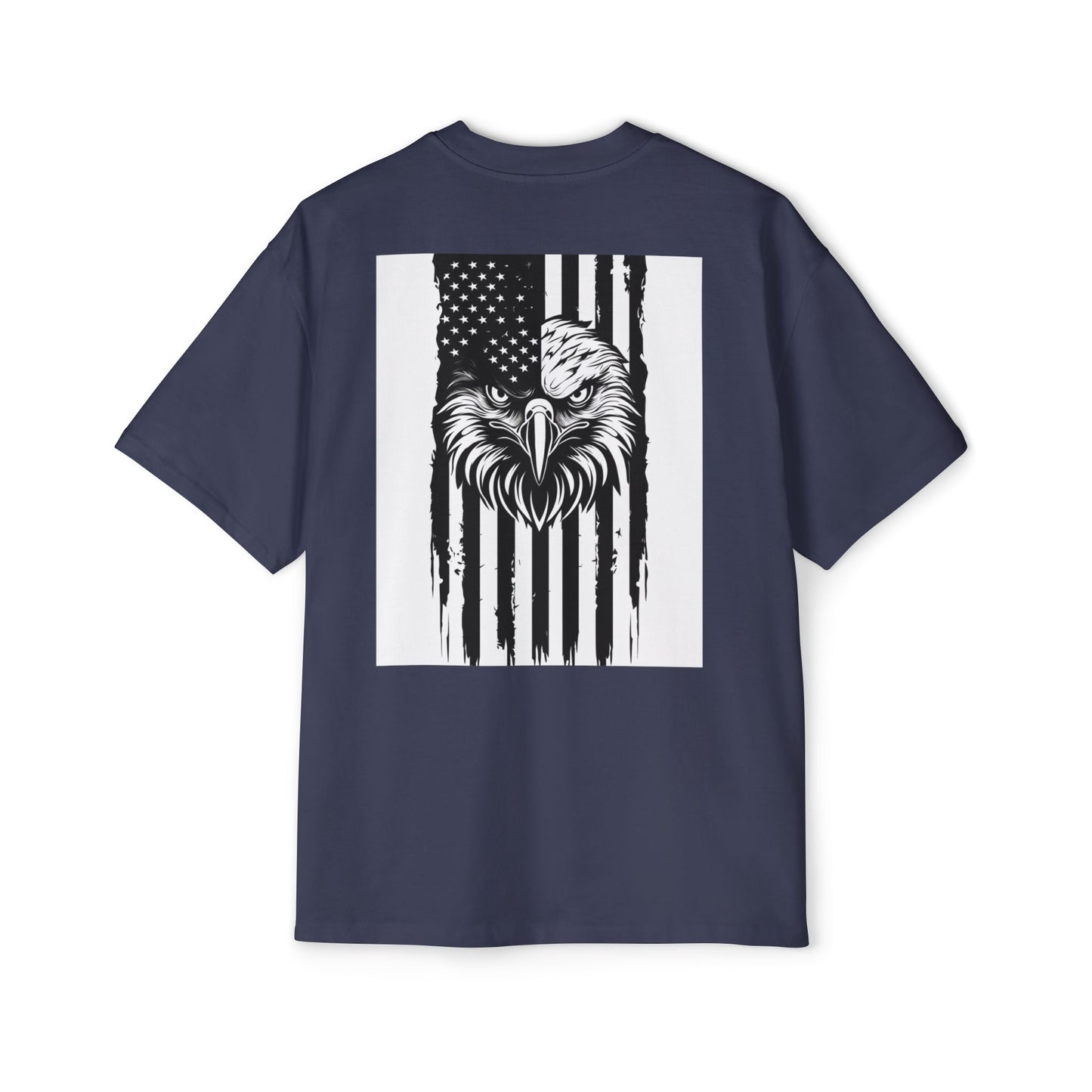 Bold American Eagle Tee for Men, Patriotic Oversized Shirt, Casual Wear, Gift for Dad, Independence Day Apparel, Freedom Outfit